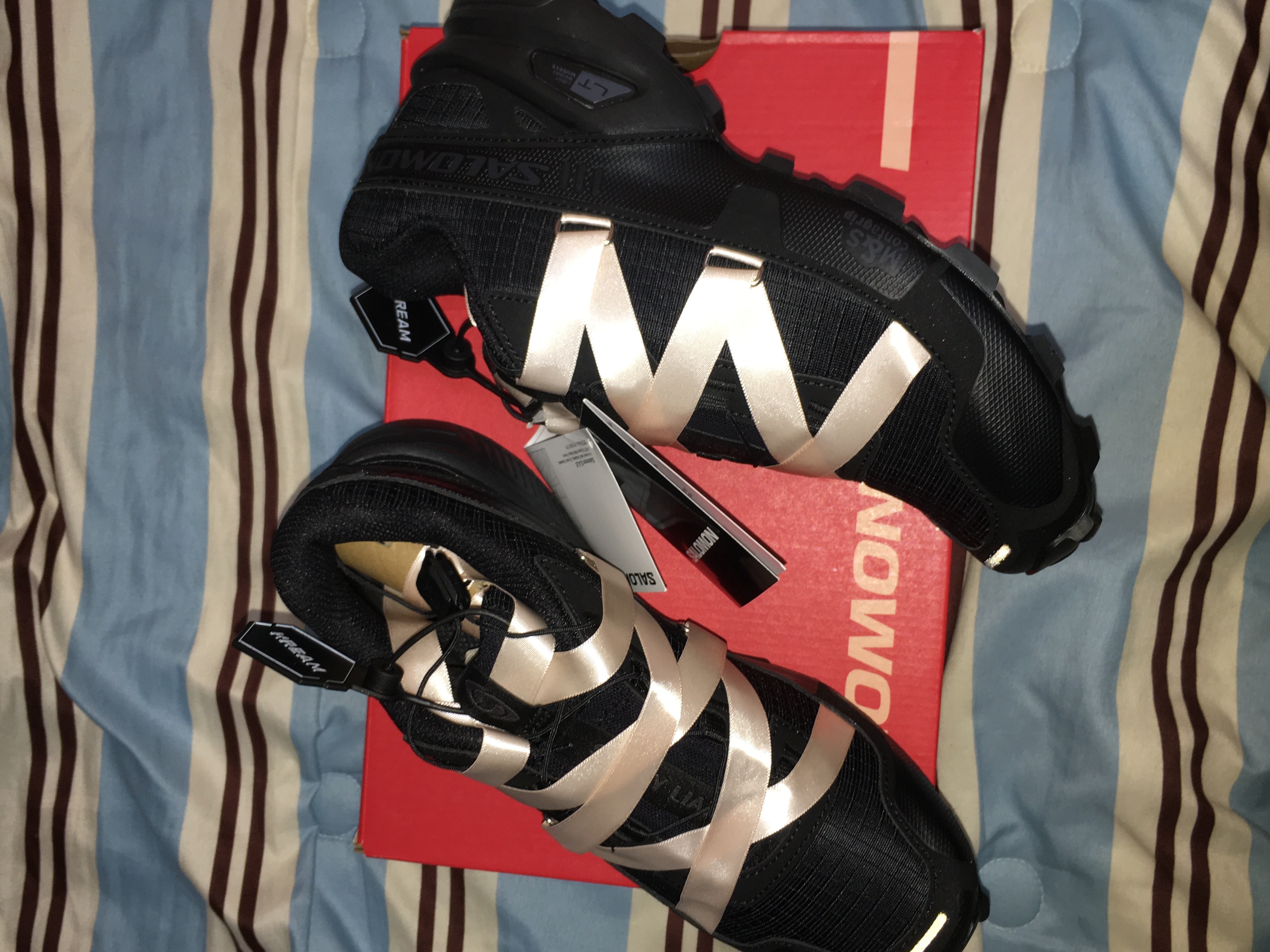 Salomon x Sandy Liang Speedcross 3 Ribbon 착용 스타일 - 1