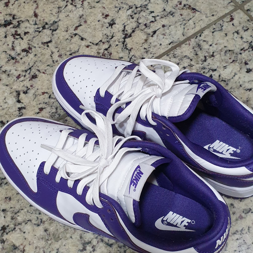 Nike Dunk Low Retro Championship Court Purple 착용 스타일