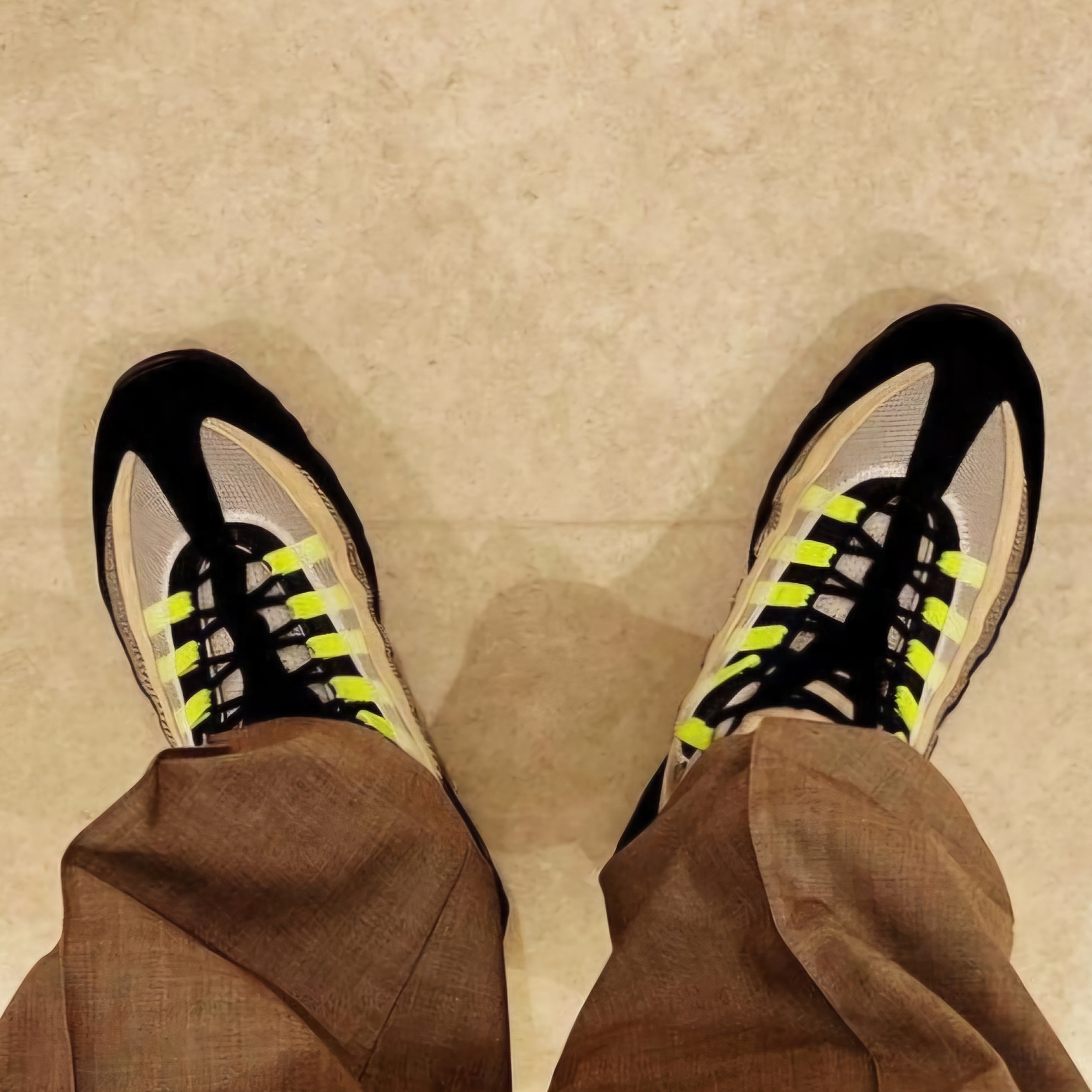 Nike x Denham Air Max 95 Volt 착용 스타일