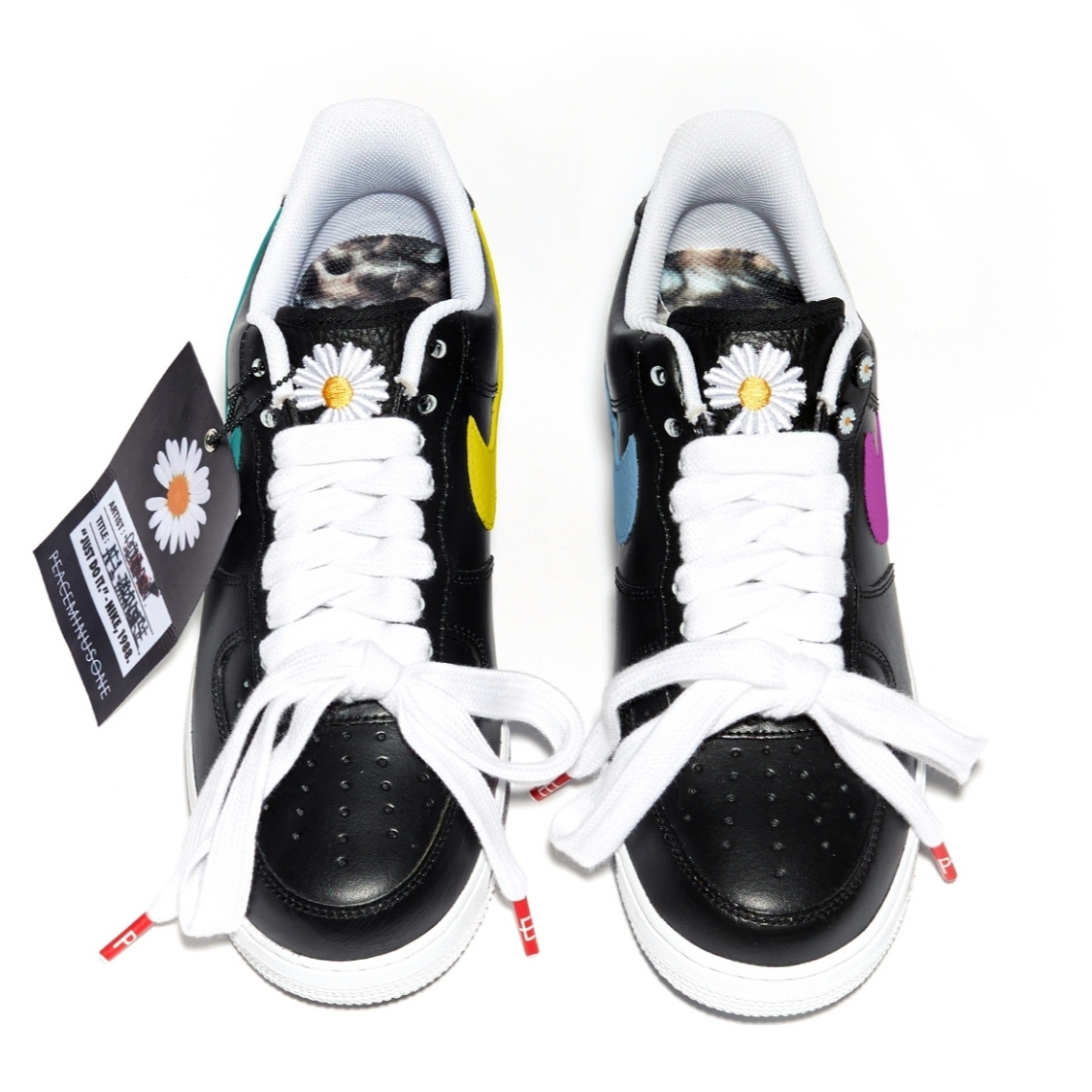 Nike x Peaceminusone Air Force 1 Low Para-Noise 3.0 Black and Multicolor 착용 스타일