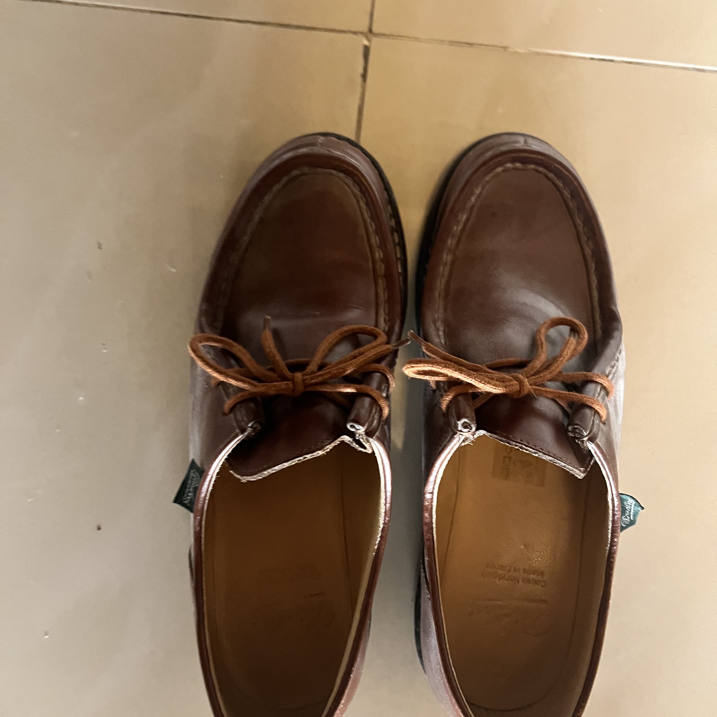 Paraboot Morzine Marche Lisse Marron 착용 스타일