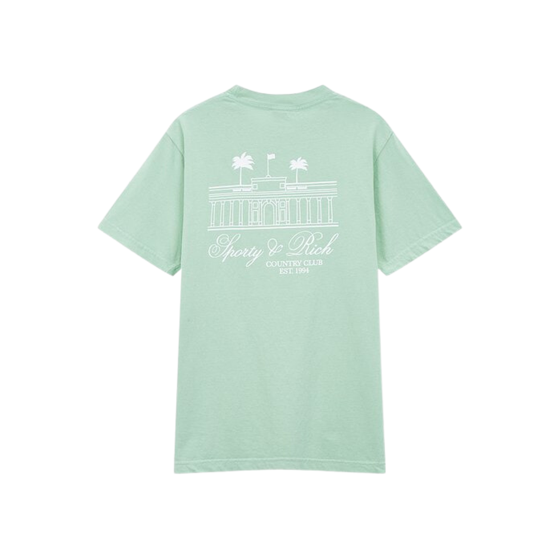 Sporty & Rich Cotton Crewneck T-Shirt Green 상세 이미지 2