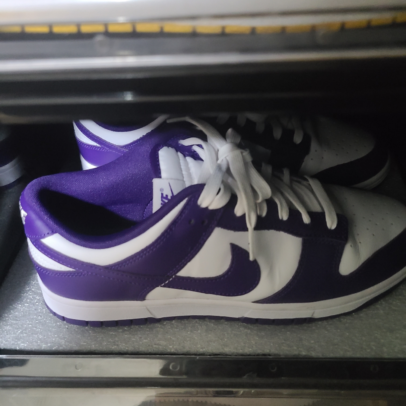 Nike Dunk Low Retro Championship Court Purple 착용 스타일