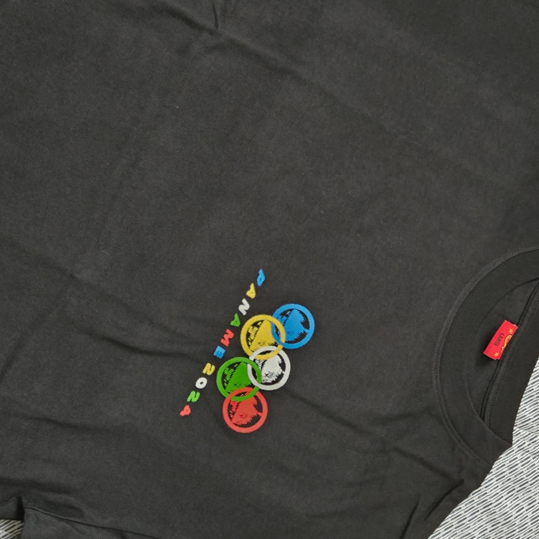 Corteiz Paname 2024 T-Shirt New Blank Black 착용 스타일 - 2