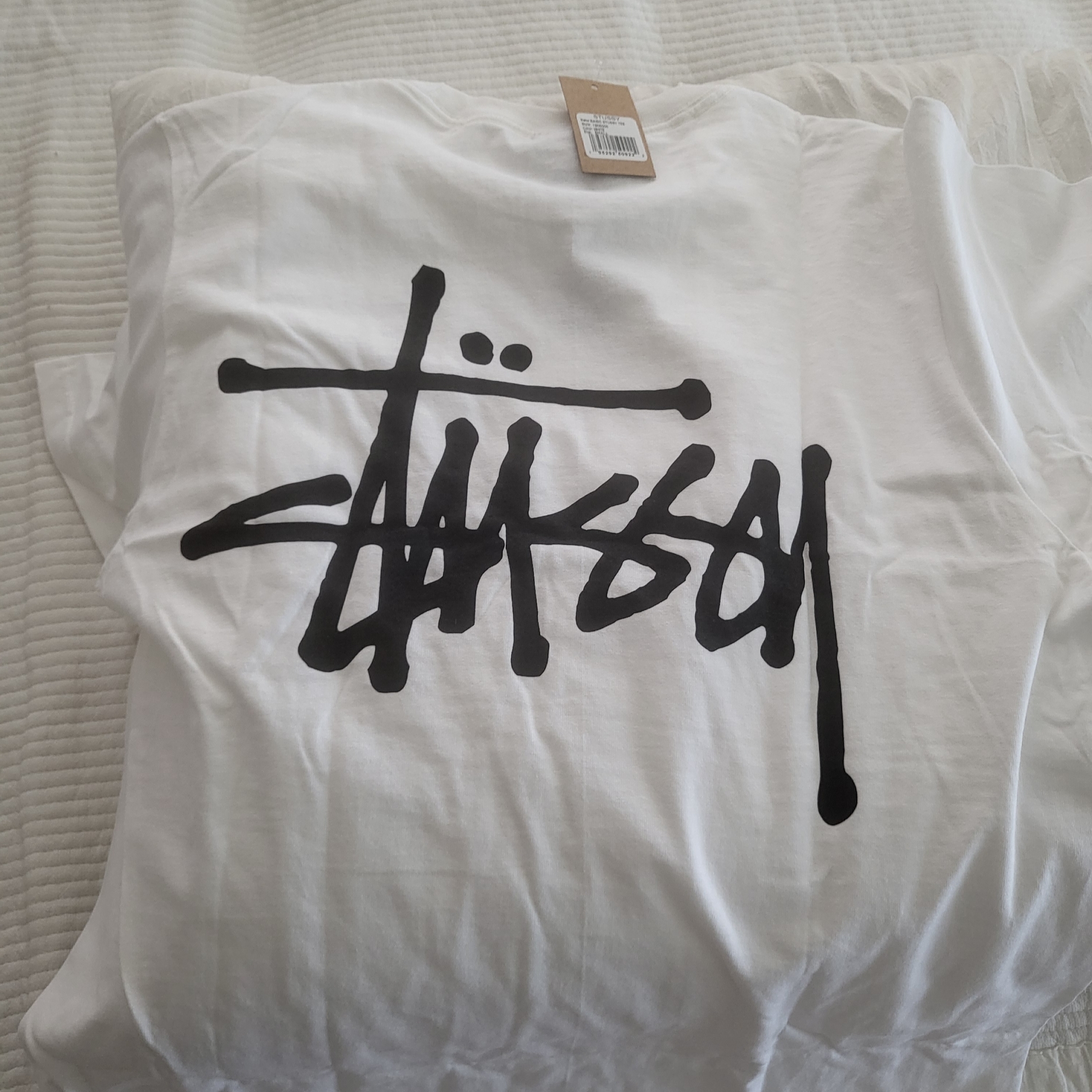 Stussy Basic Stussy T-Shirt White 2024, 2025 착용 스타일