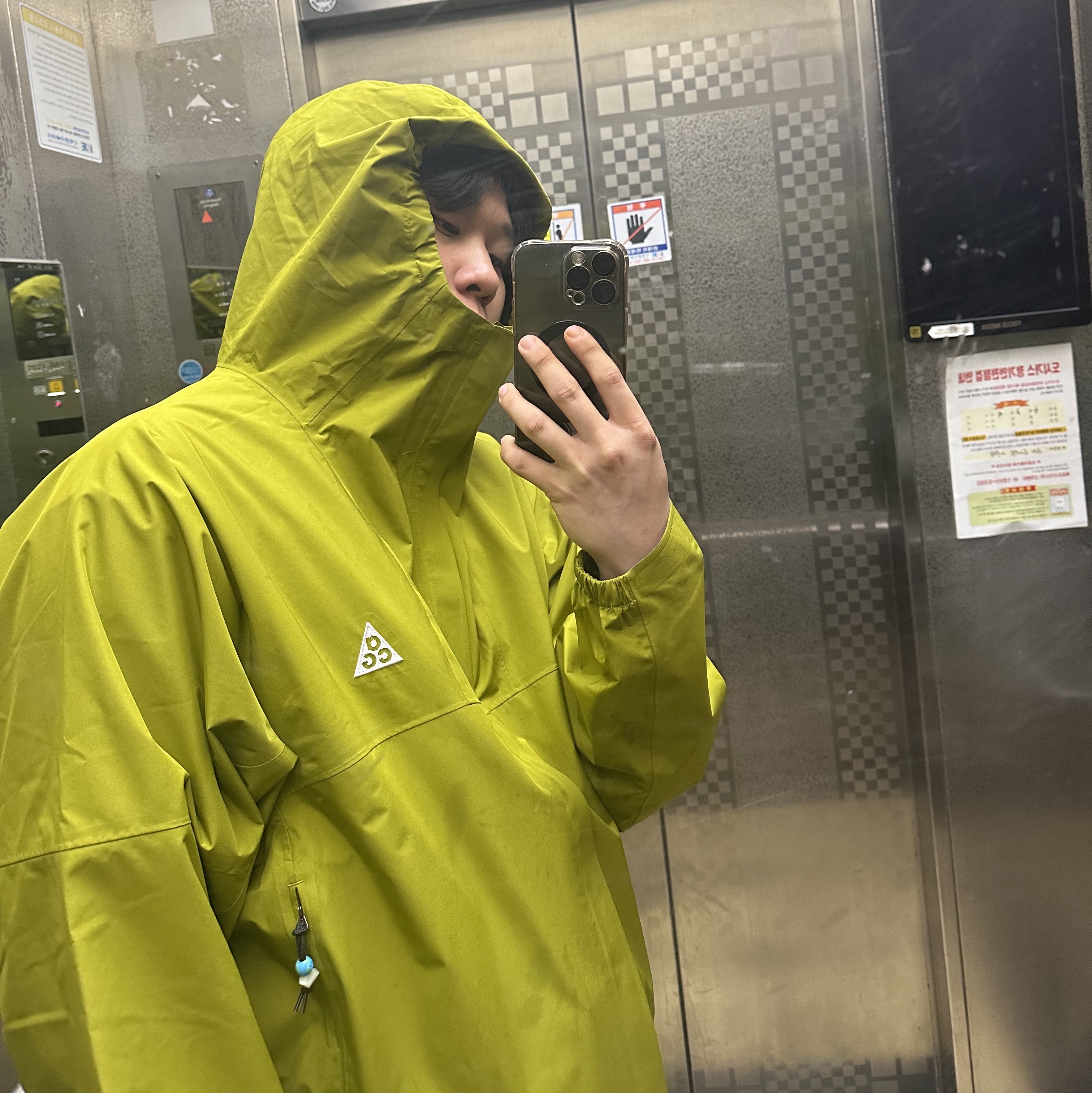 Nike ACG Storm-Fit ADV Cascade Rains Full Zip Jacket Moss - Asia 착용 스타일