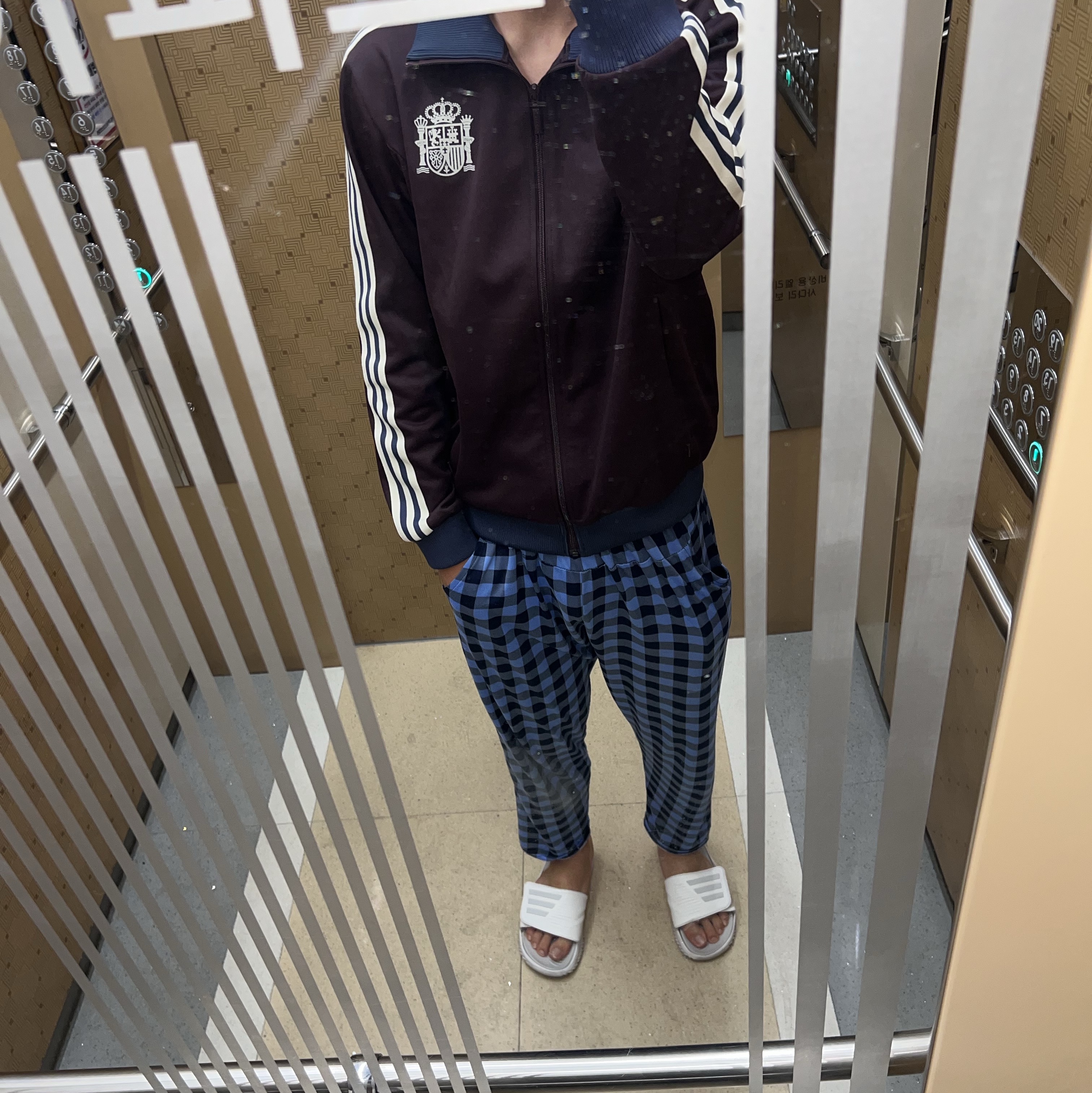 Adidas Spain Beckenbauer Track Top Shadow Maroon - KR Sizing 착용 스타일