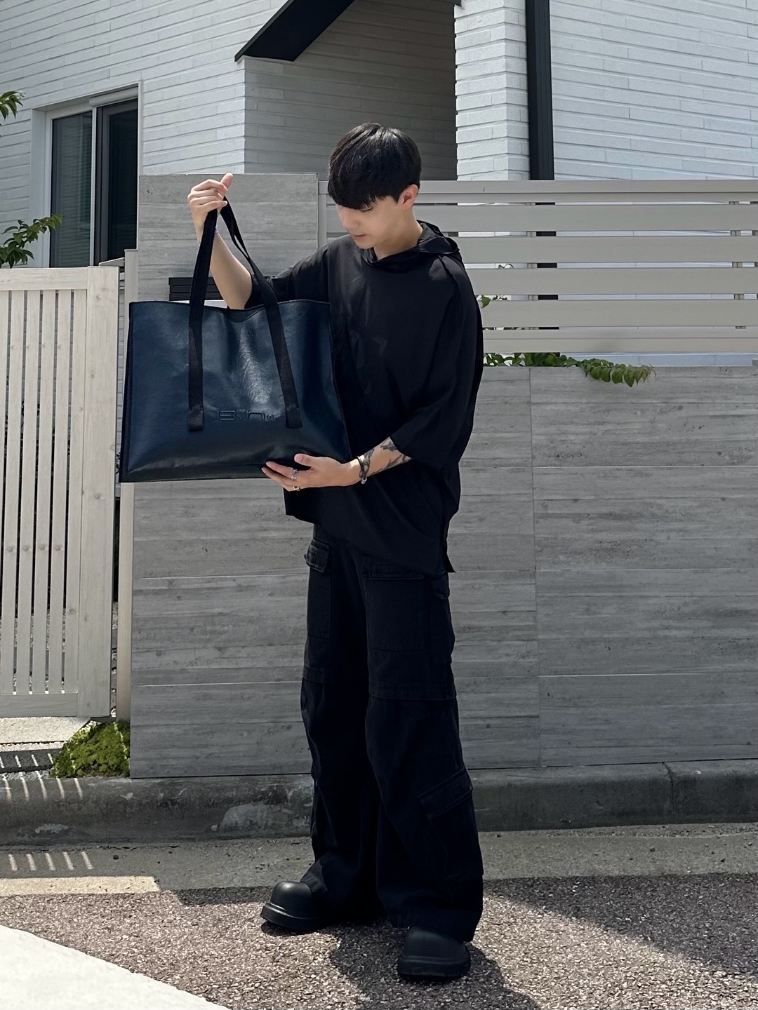 Balenciaga Steroid Derby Black 착용 스타일 - 2
