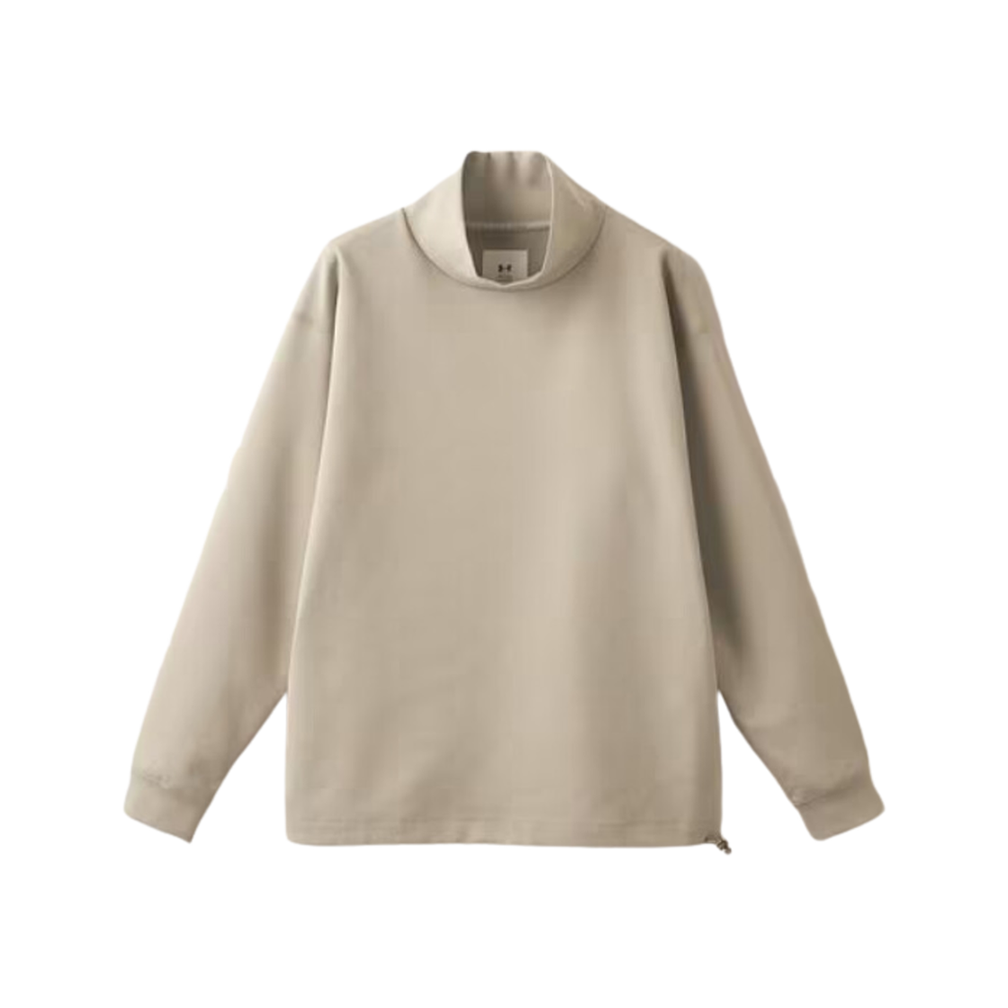 Under Armour x United Arrows Rush Ponte Sweat Long Sleeve Mock Neck T-Shirt Beige 상세 이미지 1