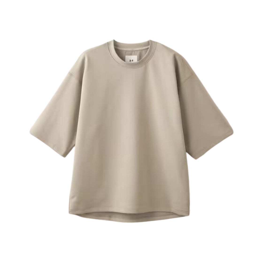 Under Armour x United Arrows Rush Ponte Sweat Short Sleeve T-Shirt Beige 상세 이미지 1