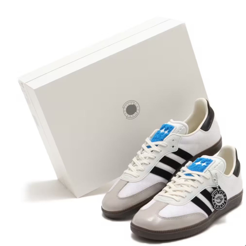 Adidas x BSTN Samba Consortium Cup Crystal White Gum 착용 스타일 - 5