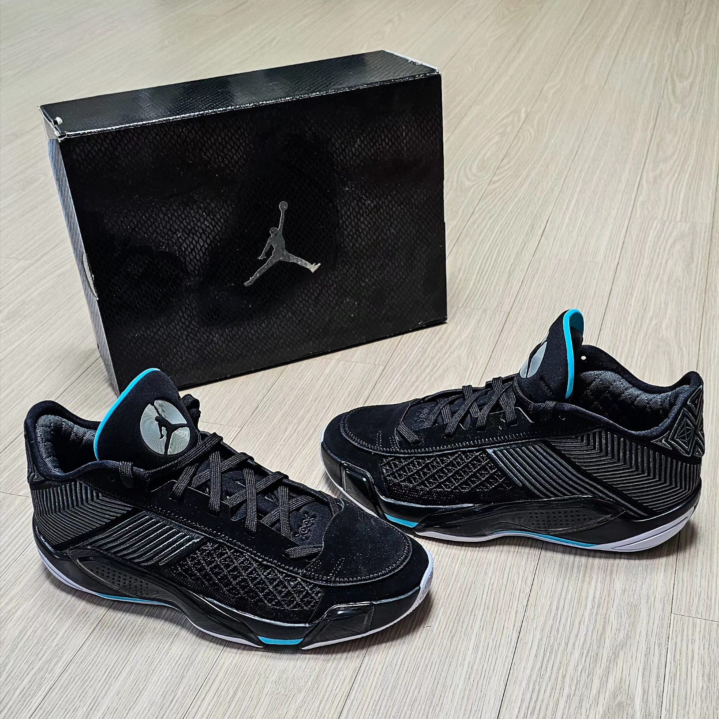 Jordan XXXVIII Low PF Black Anthracite 착용 스타일 - 8