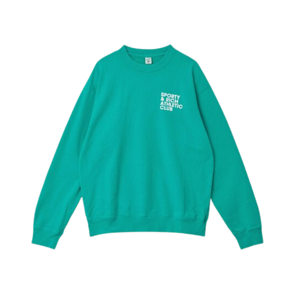 Sporty & Rich Exercise Often Crewneck Turquoise White 상세 이미지 2