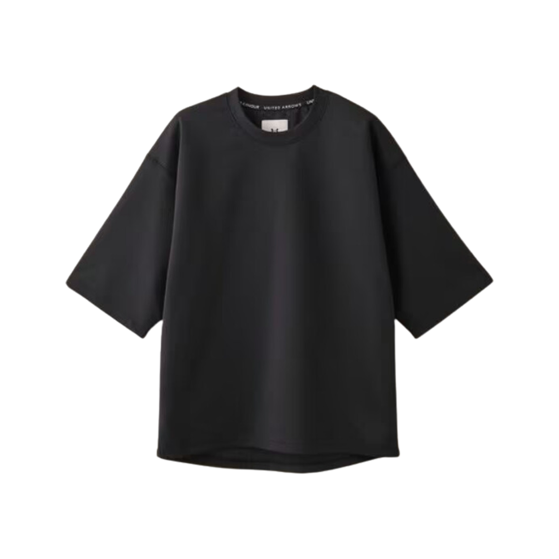 Under Armour x United Arrows Rush Ponte Sweat Short Sleeve T-Shirt Black 상세 이미지 1