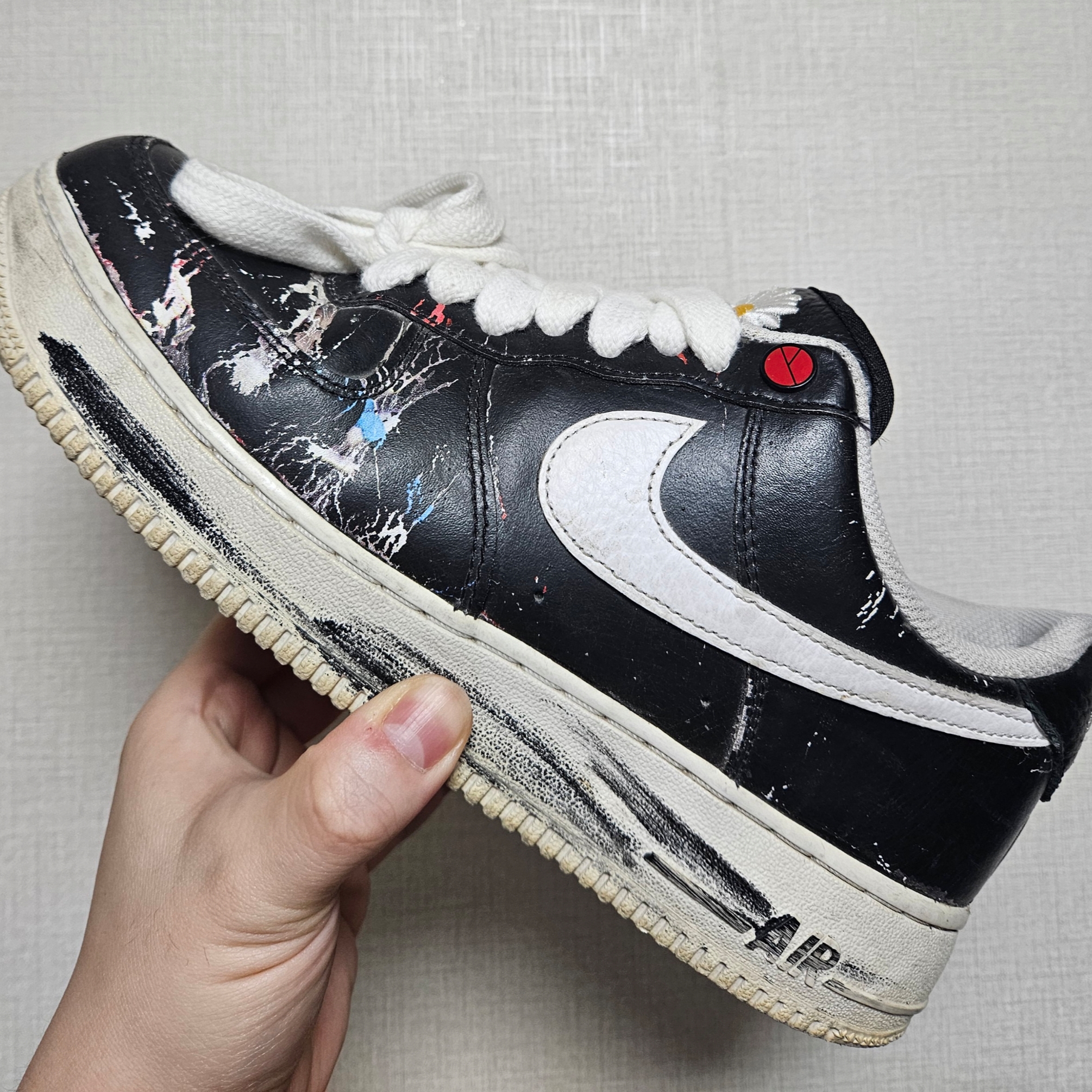 Nike x Peaceminusone Air Force 1 Low Para-Noise 3.0 Black and Multicolor, Nike x Peaceminusone Air Force 1 Low Para-Noise 착용 스타일 - 2