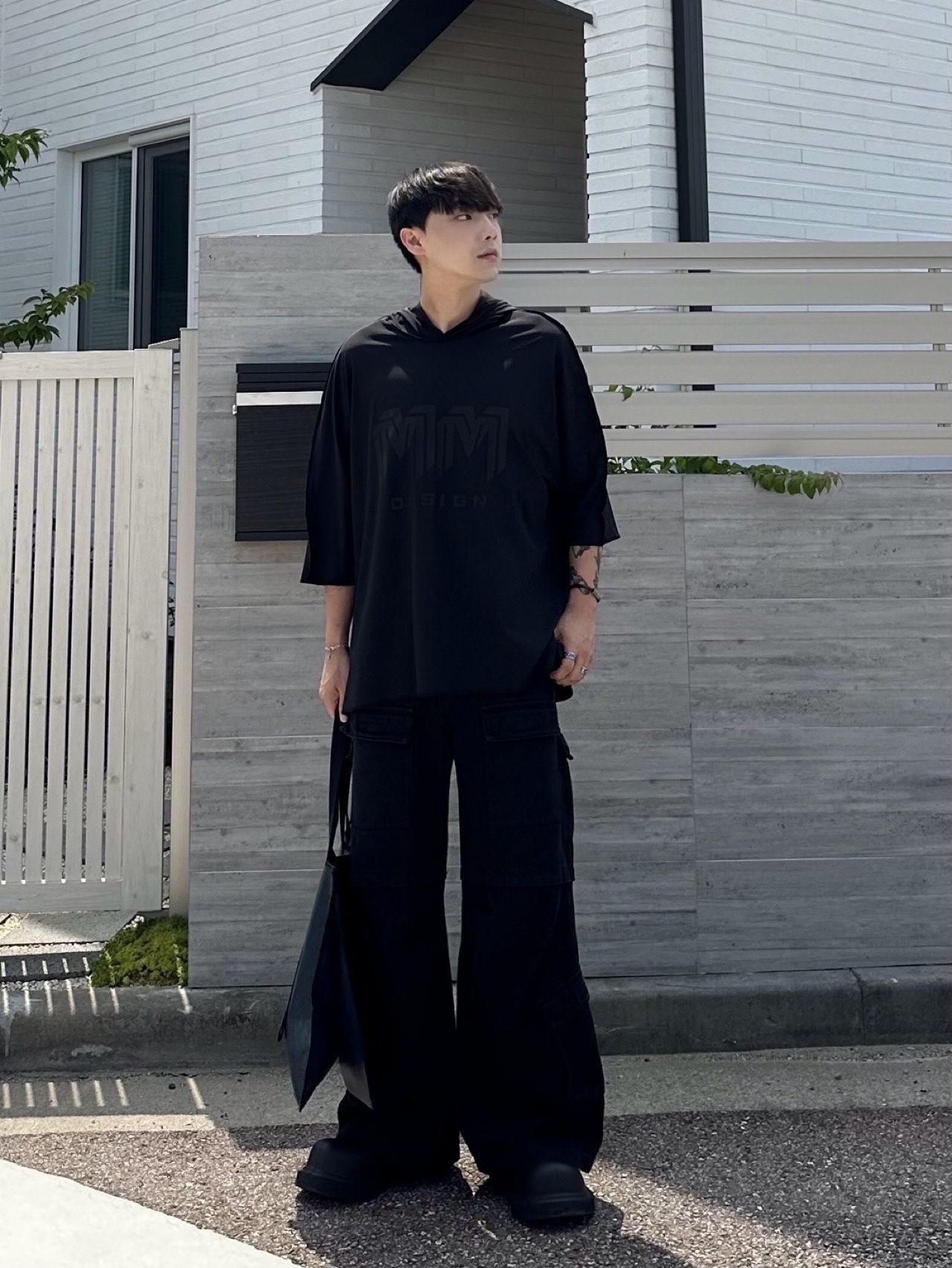 Balenciaga Steroid Derby Black 착용 스타일 - 1