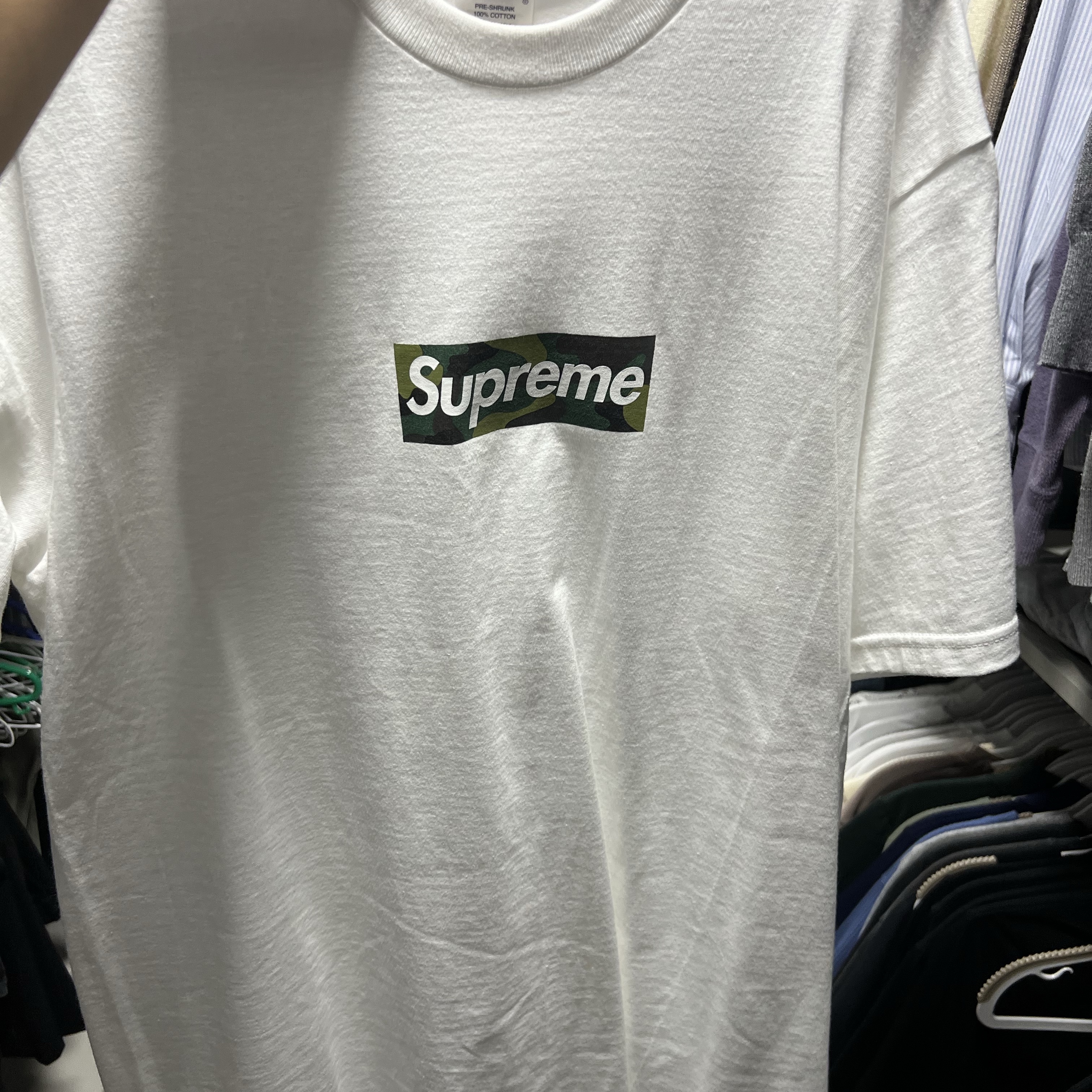 Supreme Box Logo T-Shirt White - 23FW 착용 스타일