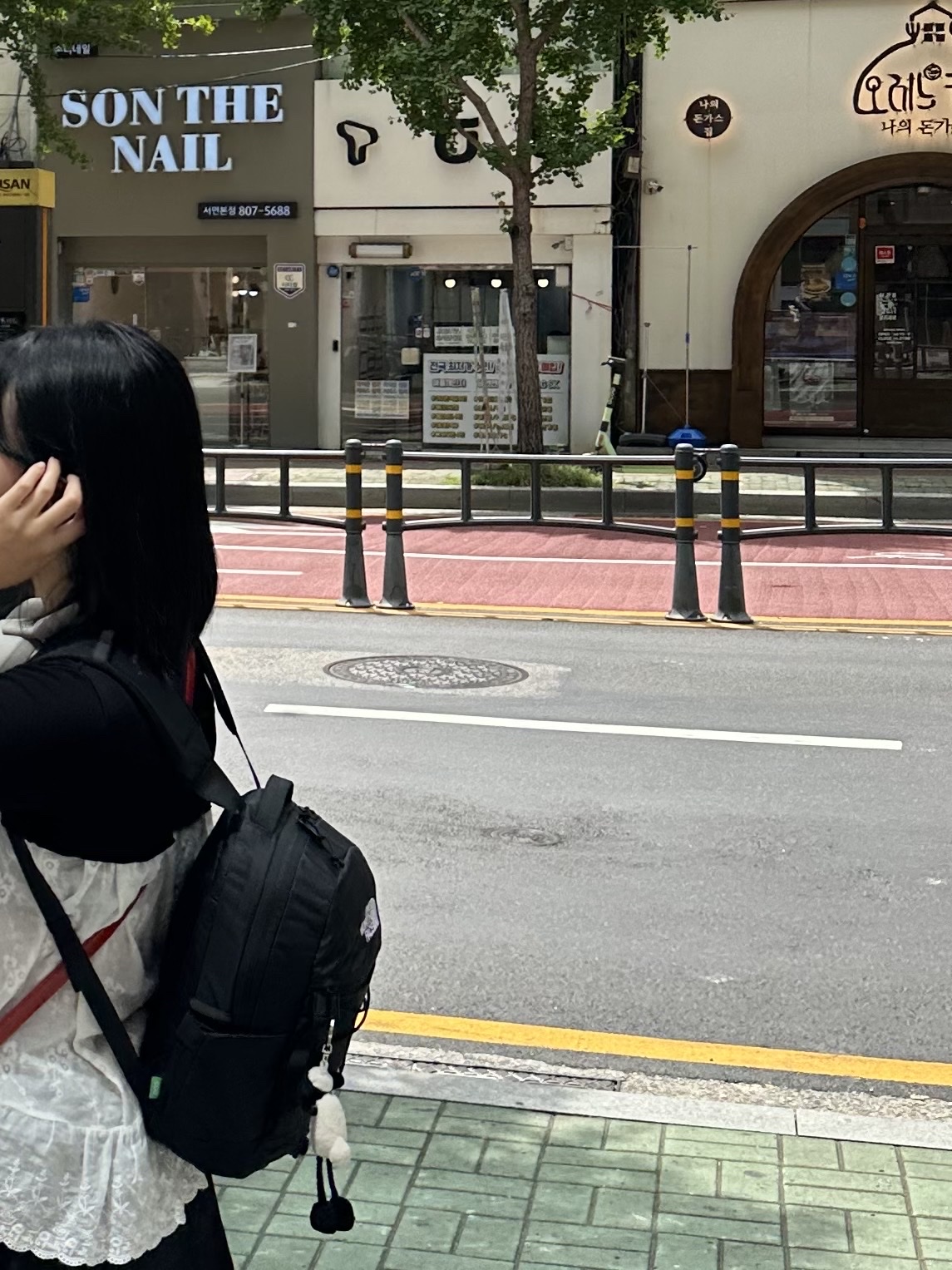 The North Face Borealis Mini Backpack Black 착용 스타일 - 3