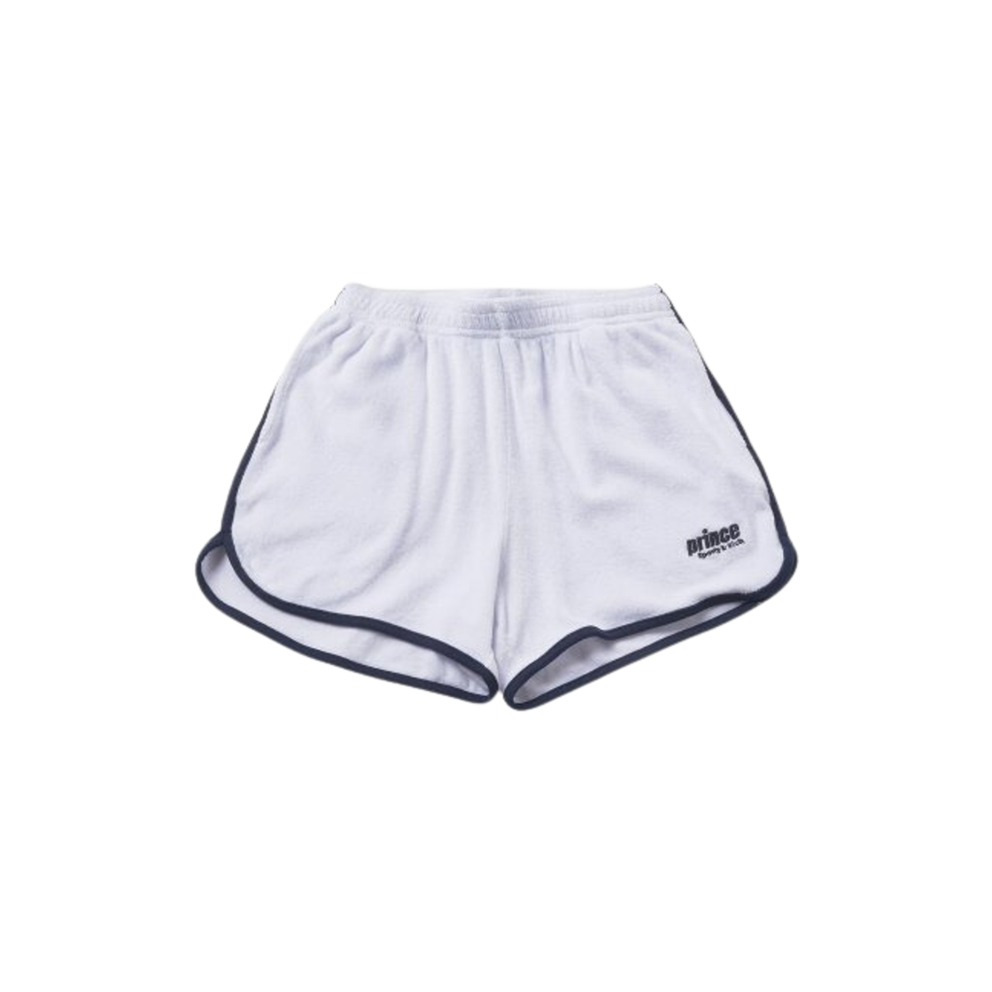 Sporty & Rich Logo Embroidered Cotton Shorts White 상세 이미지 1