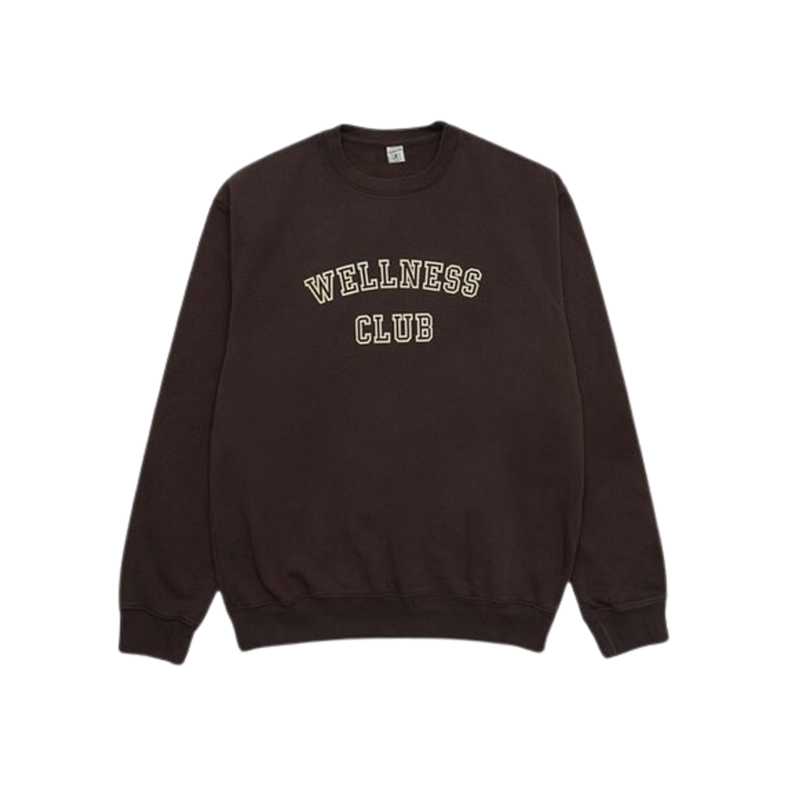 Sporty & Rich Wellness Club Crewneck Chocolate Cream 상세 이미지 1