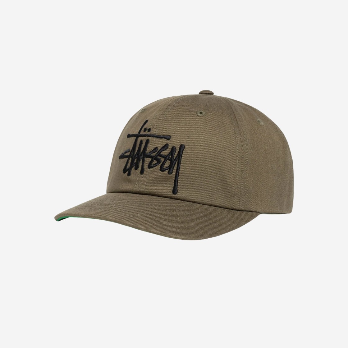 Stussy Low Profile Big Basic Snapback Light Olive 상세 이미지 2