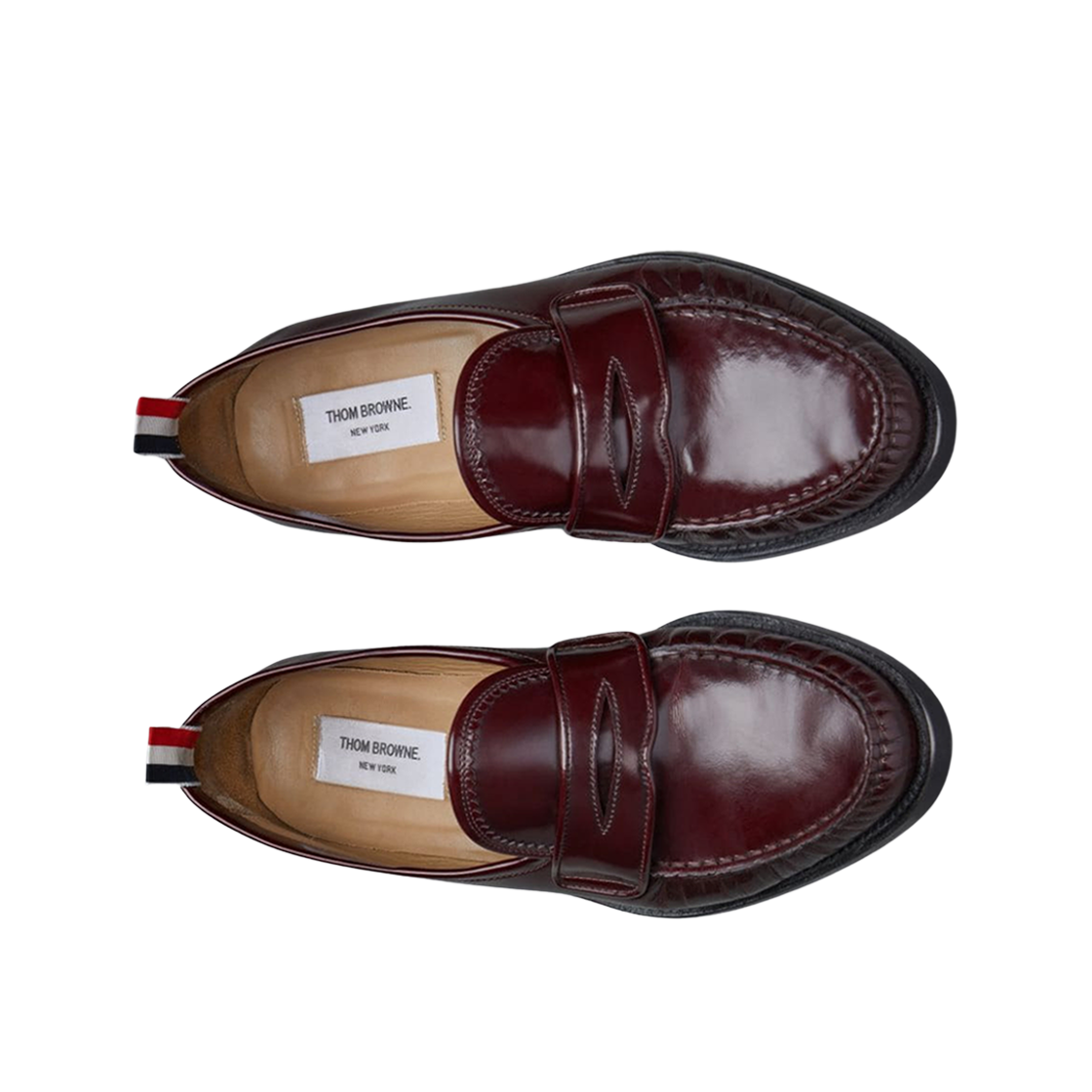 톰브라운 스파졸라토 플리츠 바시티 로퍼 버건디(Thom Browne Spazzolato Pleated Varsity Loafer Burgundy) - 2