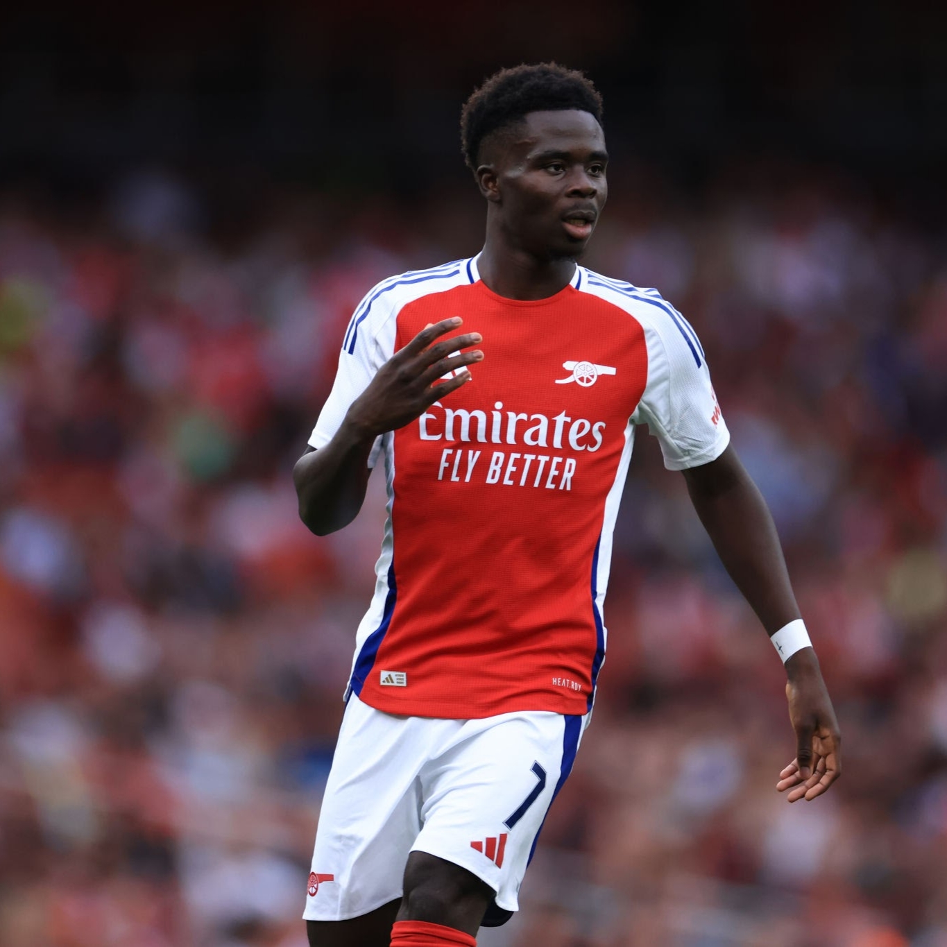 Adidas Arsenal 2024/25 Home Jersey Better Scarlet White - KR Sizing (Non Marking Ver.) 착용 스타일