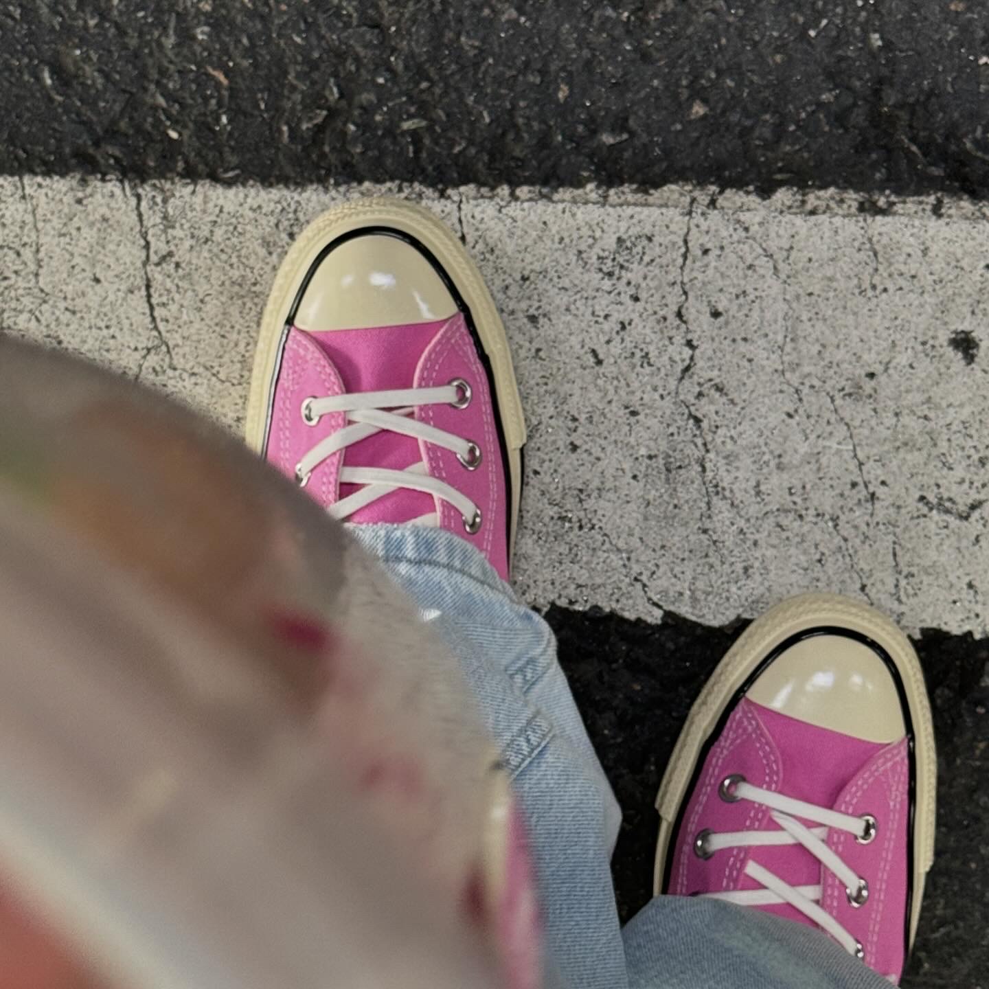 Converse Chuck 70 High Vintage Canvas Pink 착용 스타일 - 3