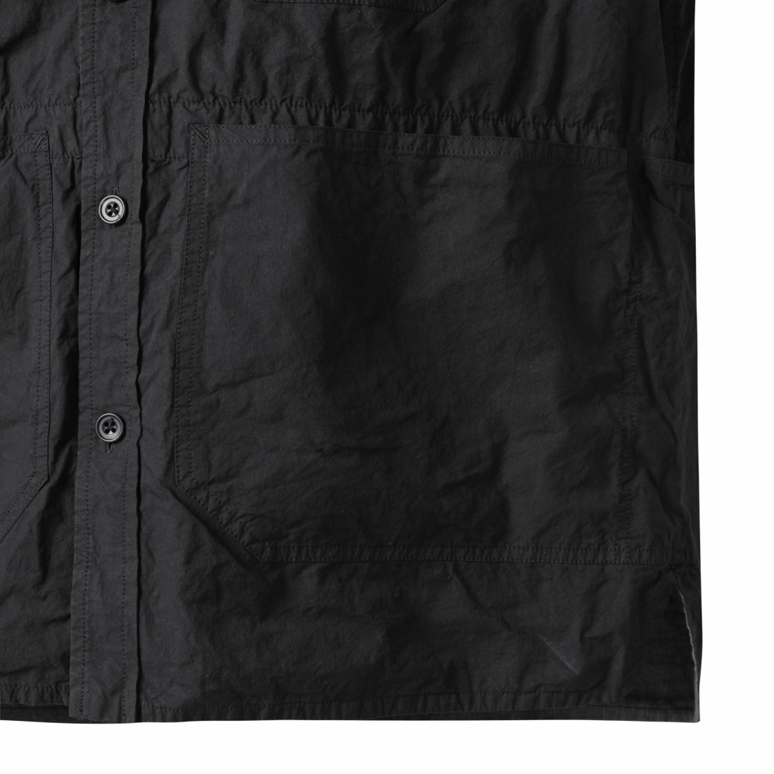 시리즈 코튼 트윌 타입웨어 셔츠 자켓  블랙(SERIES Cotton Twill Typewear Shirt Jacket Black) - 5