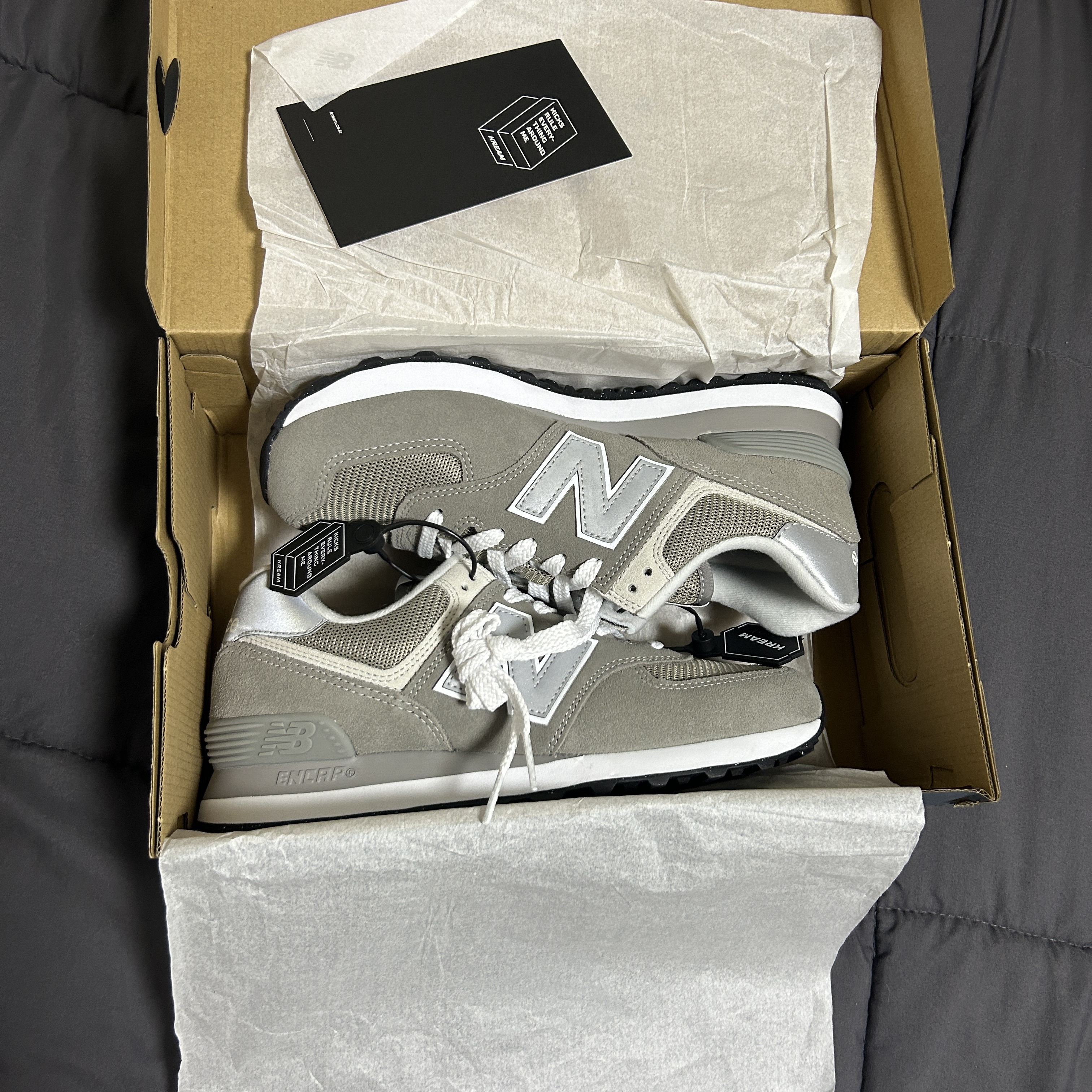New Balance 574 Worn By Anyone Grey - D Standard 착용 스타일 - 2