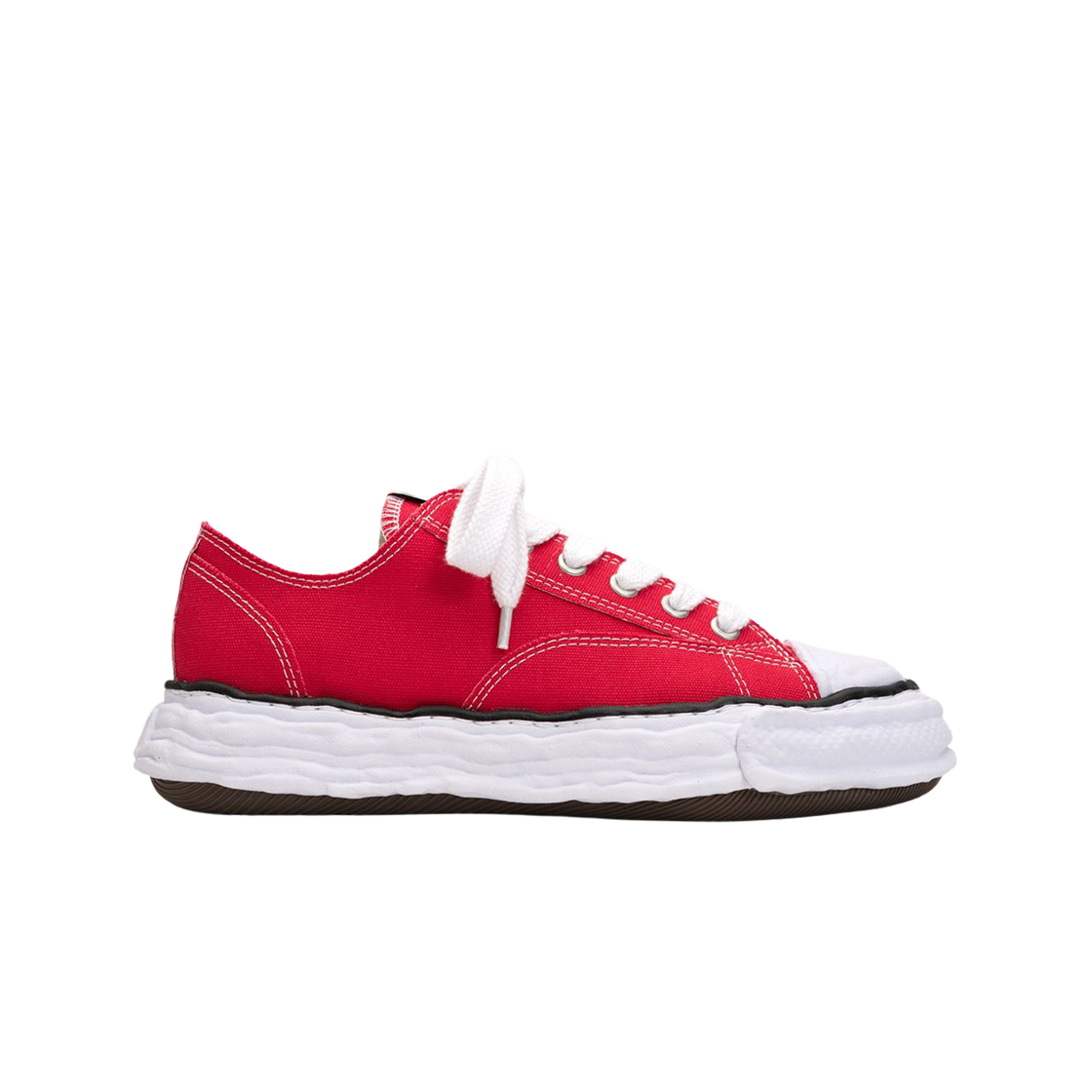 메종 미하라 야스히로 피터슨23 OG 솔 캔버스 로우탑 스니커즈 레드(Maison Mihara Yasuhiro Peterson23 OG Sole Canvas Low-top Sneakers Red)