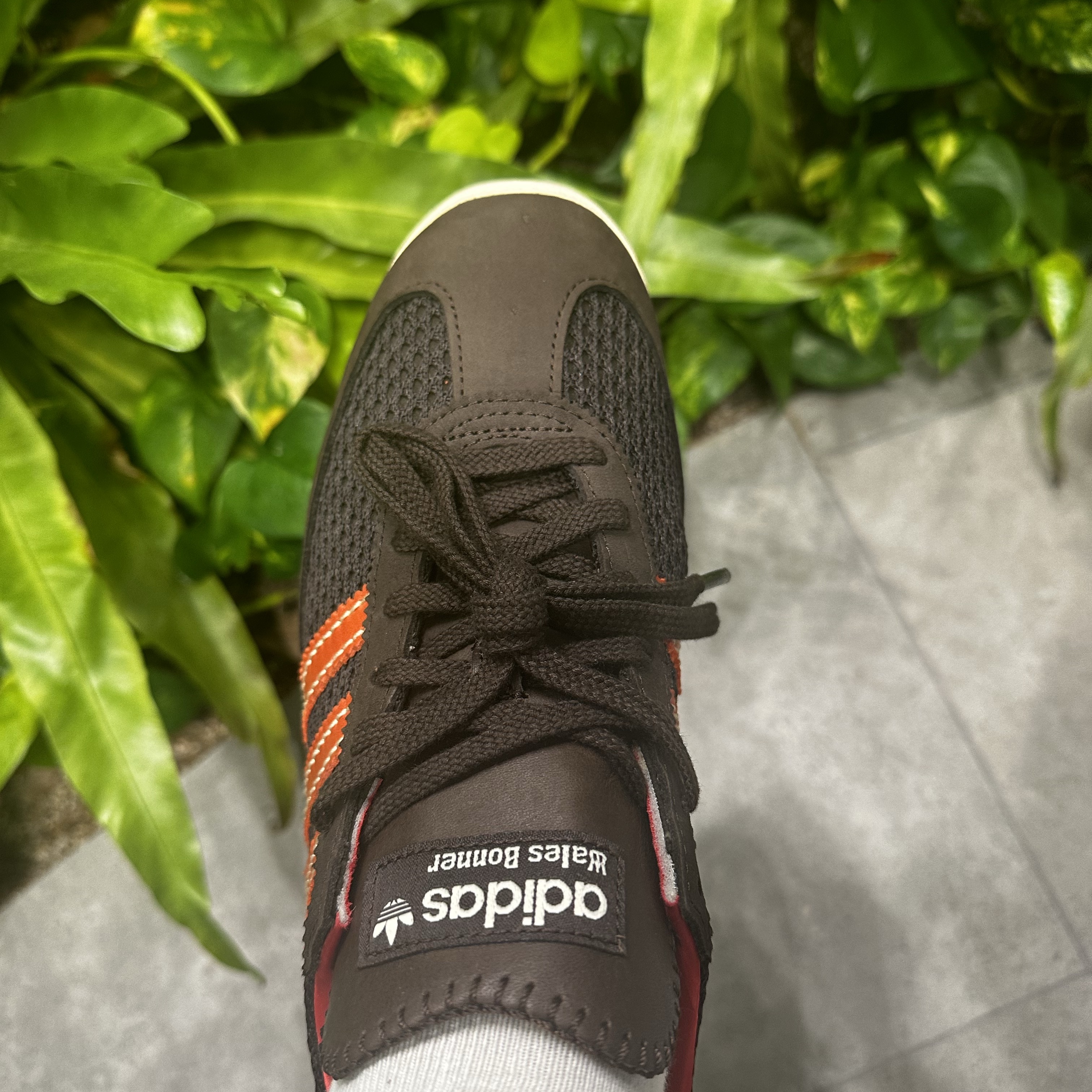 Adidas x Wales Bonner SL 72 Knit Brown 착용 스타일 - 2