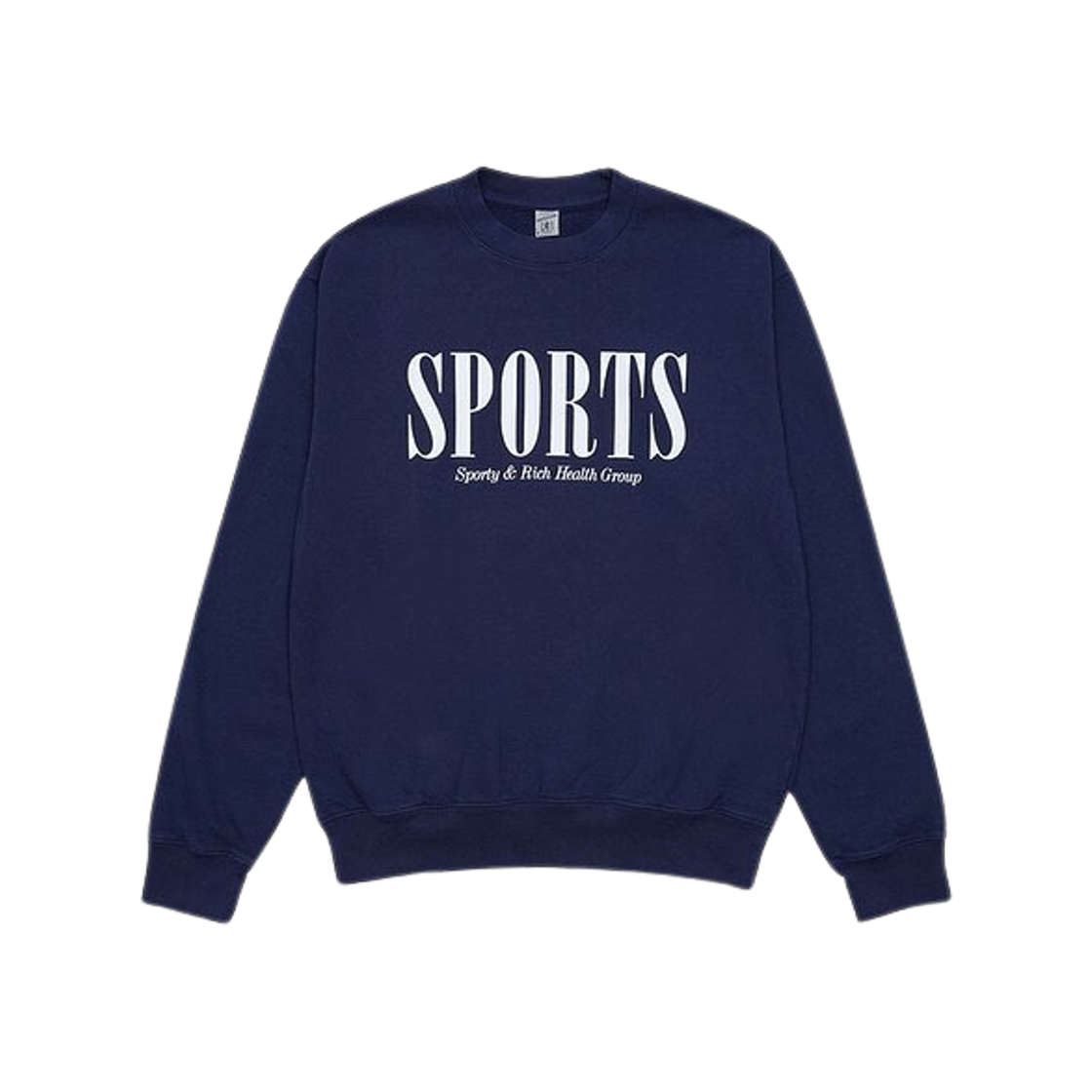 Sporty & Rich Logo Print Sweatshirt Navy 상세 이미지 1