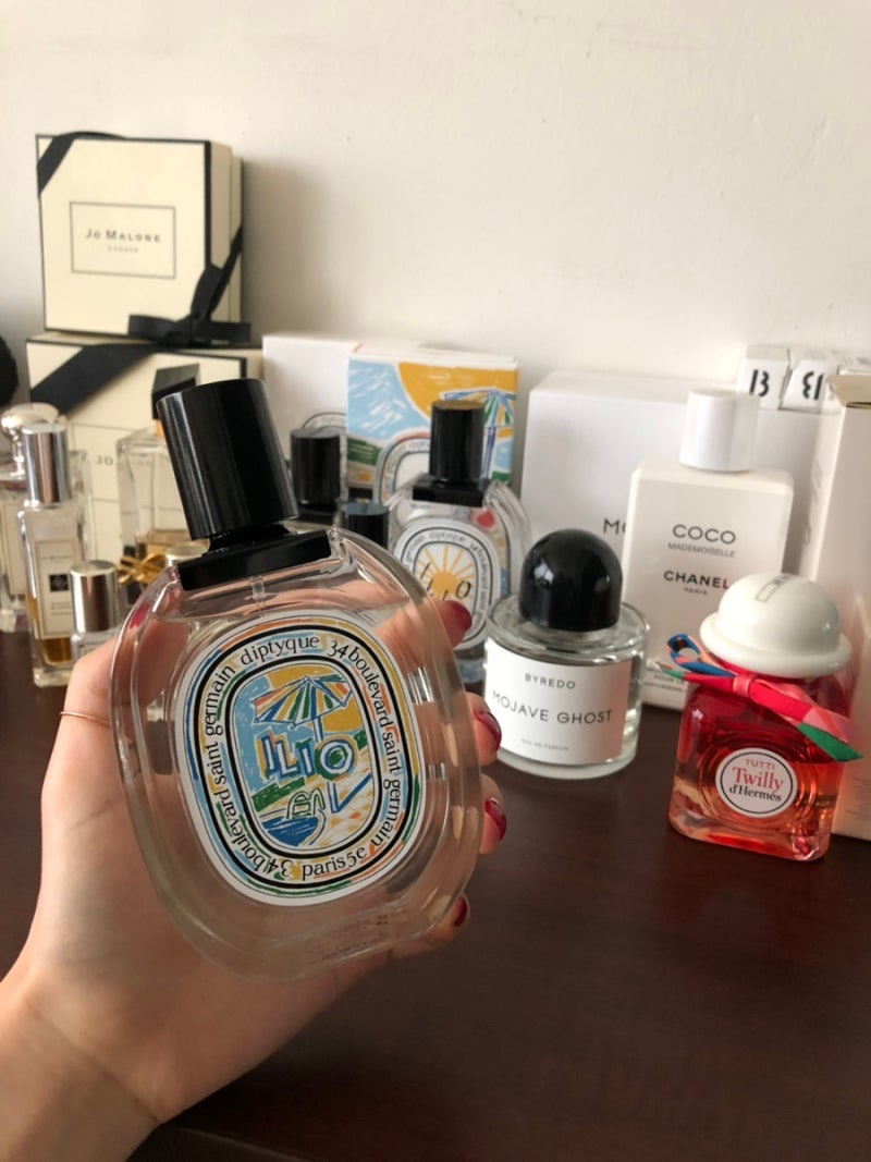 Diptyque Ilio Limited Edition Eau De Toilette 100ml B, Byredo Mojave Ghost Eau De Parfum 100ml 착용 스타일