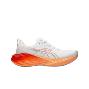 Asics Novablast 4 White Faded Orange - 2E Wide