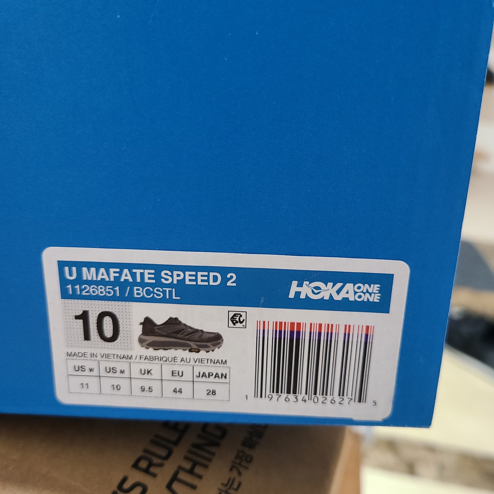 Hoka Mafate Speed 2 Black Castlerock 착용 스타일 - 2