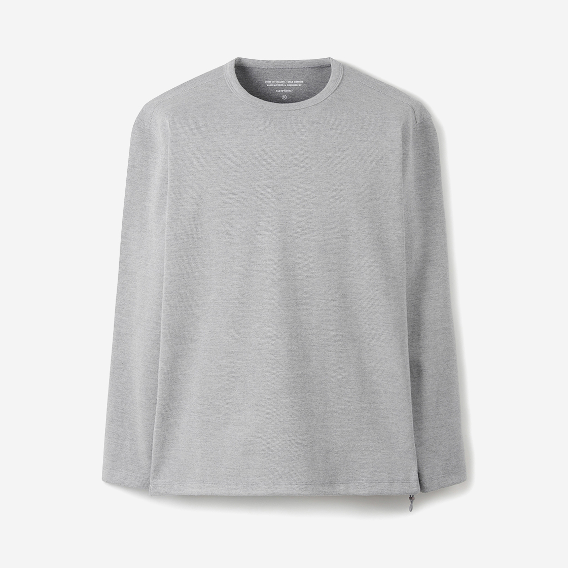 시리즈 투톤 조직 긴팔티 그레이(SERIES Two Tone Tissue Long Sleeve T Shirt Gray) - 1