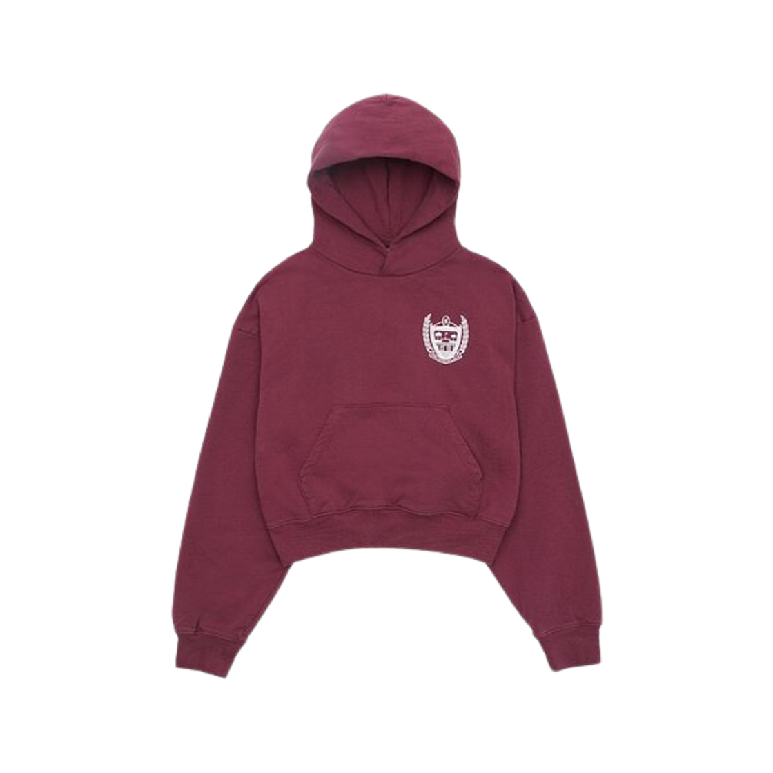 (W) Sporty & Rich Berverly Hills Cropped Hoodie Merlot 상세 이미지 1