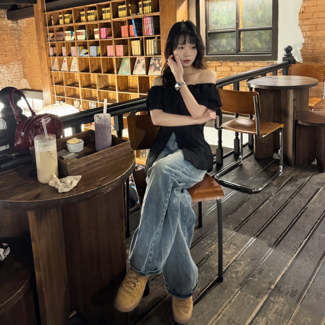 (GS) Nike Air Force 1 LV8 3 Wheat 착용 스타일