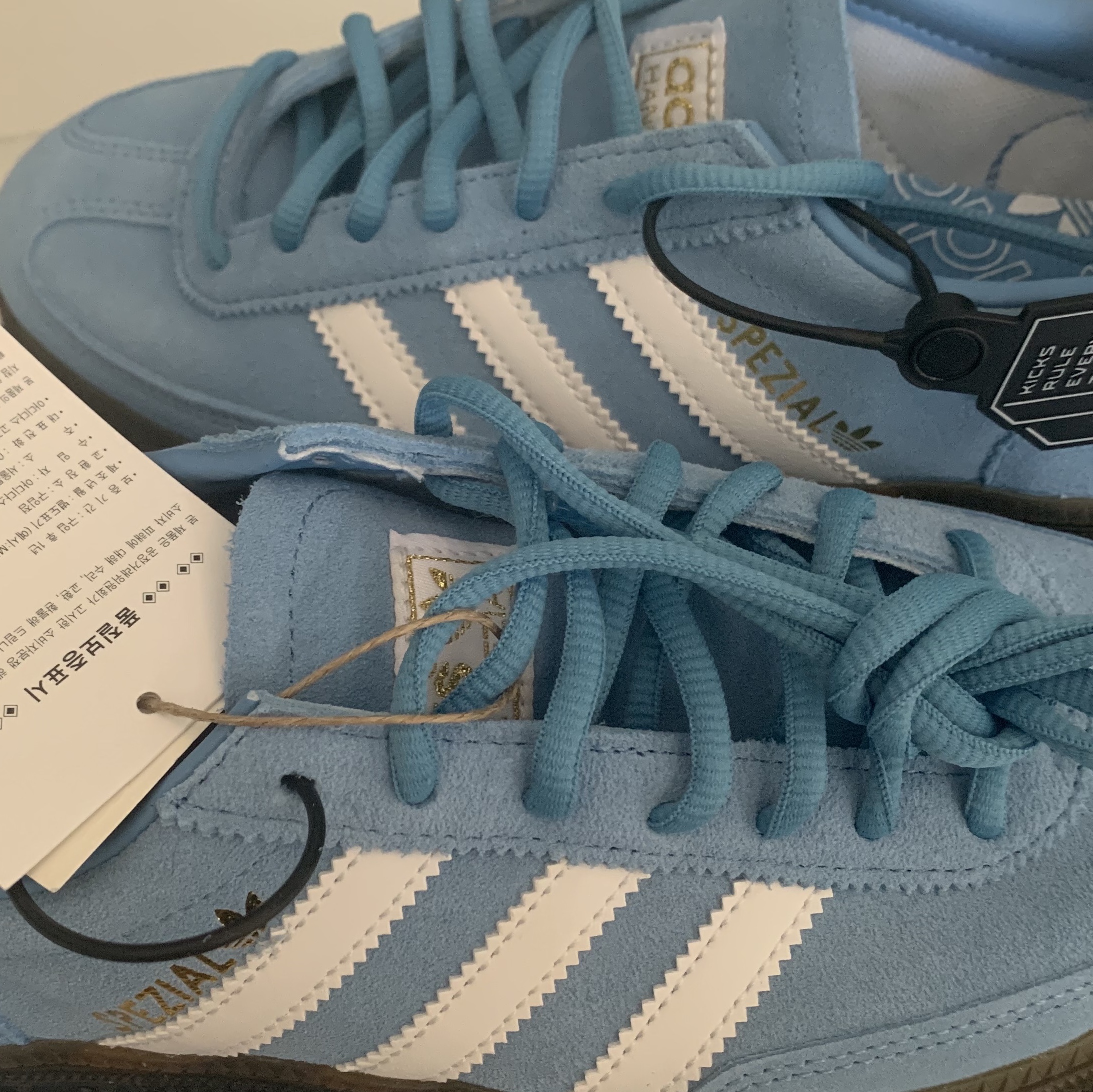 Adidas Spezial Handball Light Blue 착용 스타일 - 3