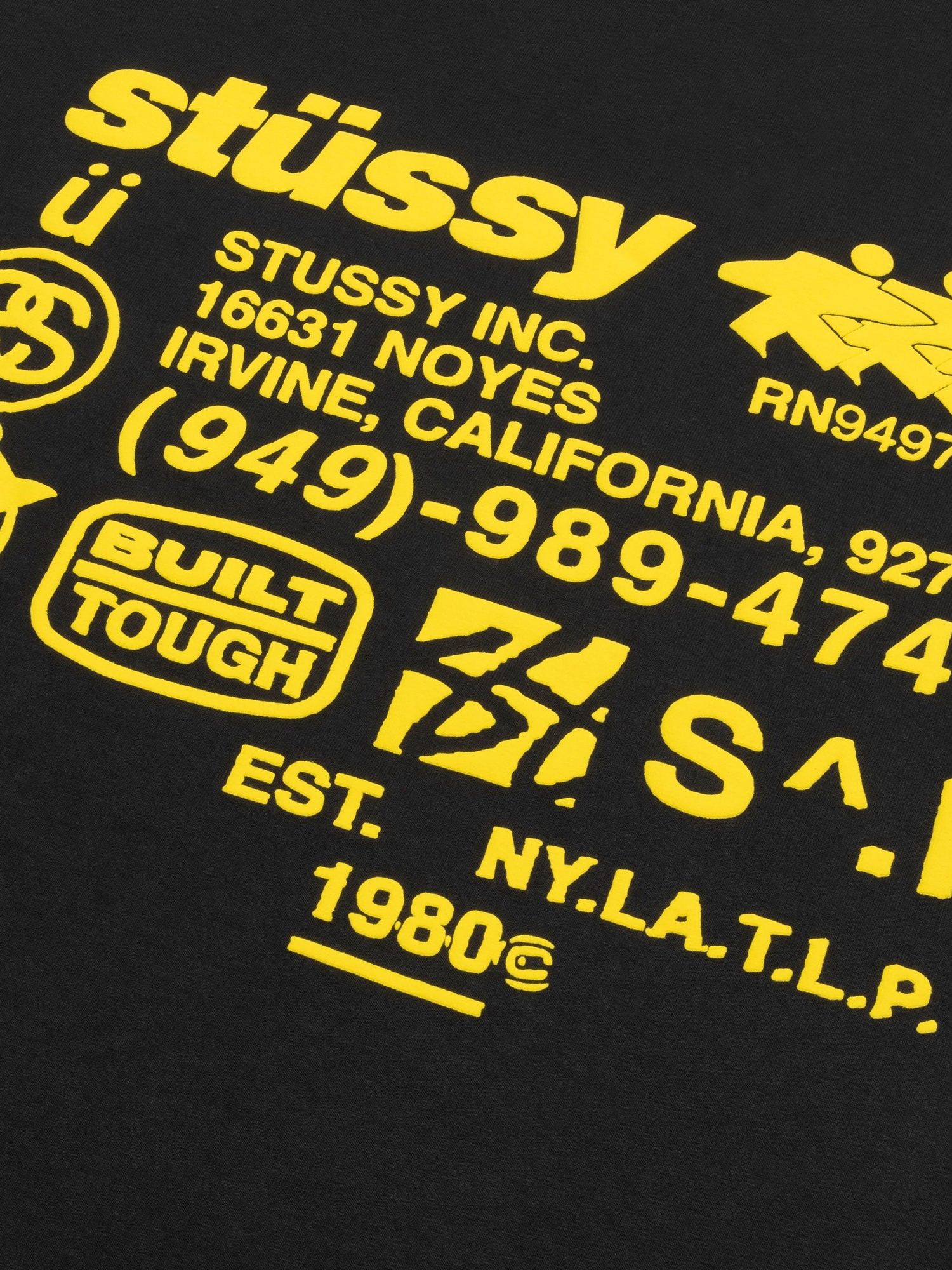 Stussy DNA Pigment Dyed T-Shirt Black 착용 스타일