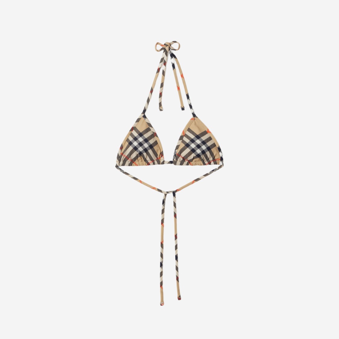 (W) Burberry Check Bikini Top Sand 상세 이미지 1