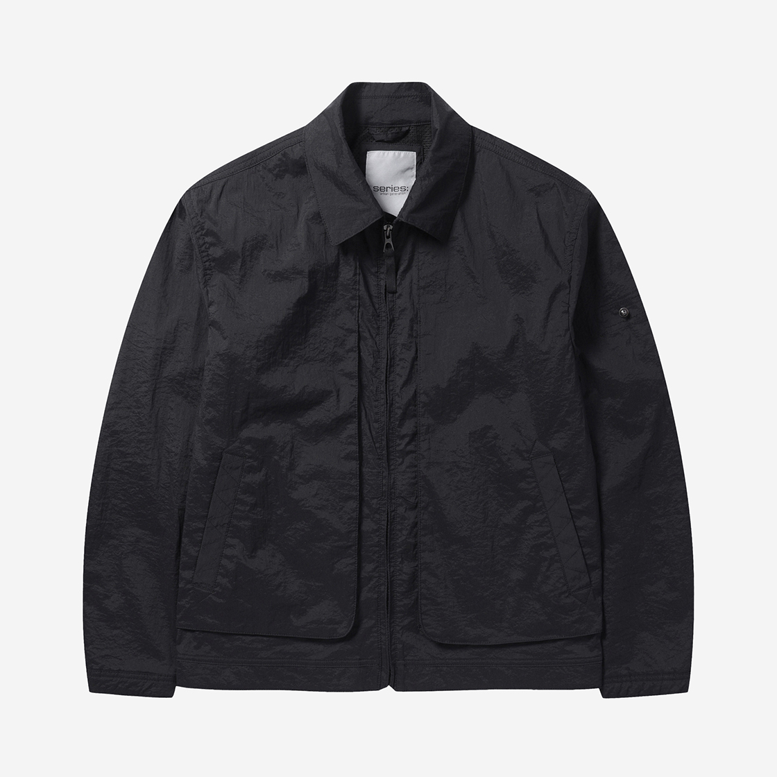 시리즈 나일론 링클 점퍼 블랙(SERIES Nylon Wrinkle Jumper Black)