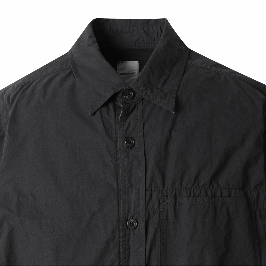 시리즈 코튼 트윌 타입웨어 셔츠 자켓  블랙(SERIES Cotton Twill Typewear Shirt Jacket Black) - 4