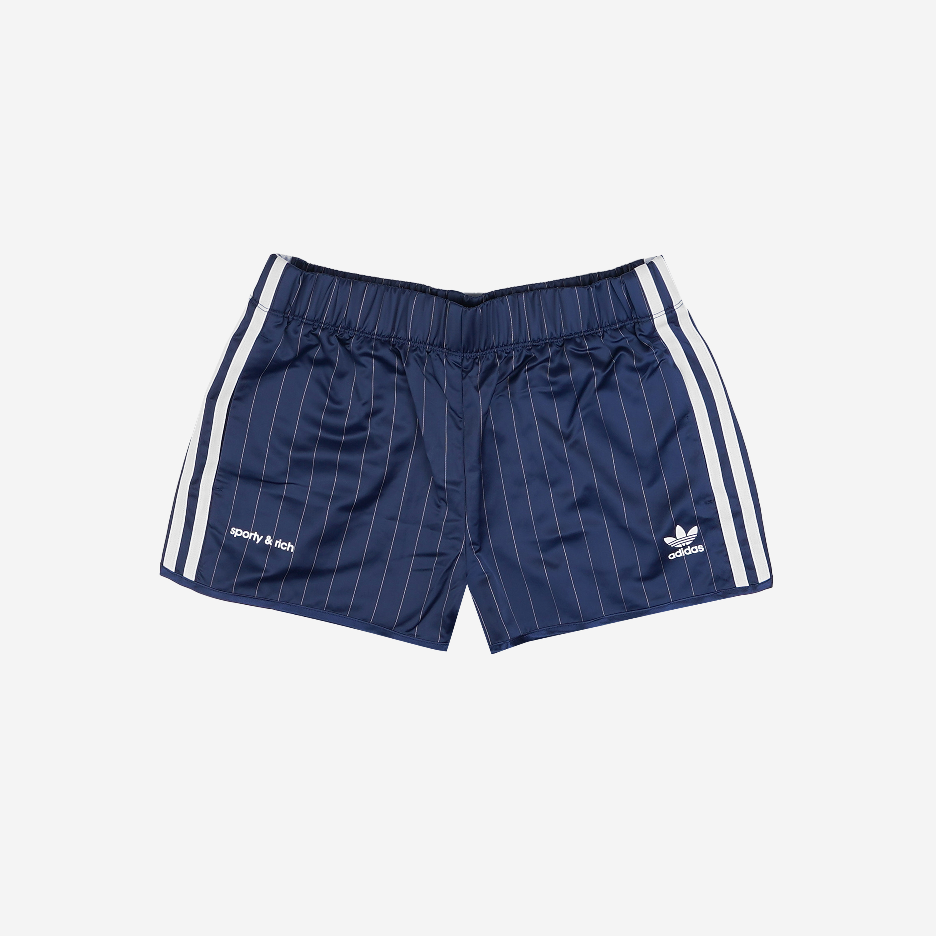 (W) Adidas x Sporty & Rich Shorts White Night Indigo - KR Sizing