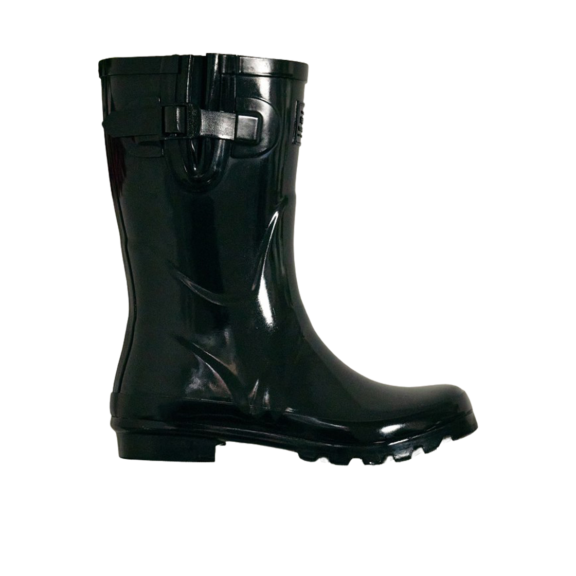 RF1SHBE1RB014 (W) Rockfishweatherwear Original Gloss Short Rain Boots Black
