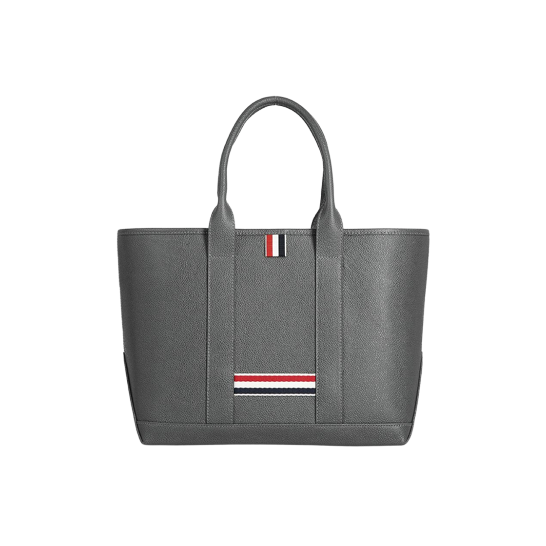 Thom Browne Pebble Grain Small Tool Tote Bag Dark Grey 상세 이미지 1