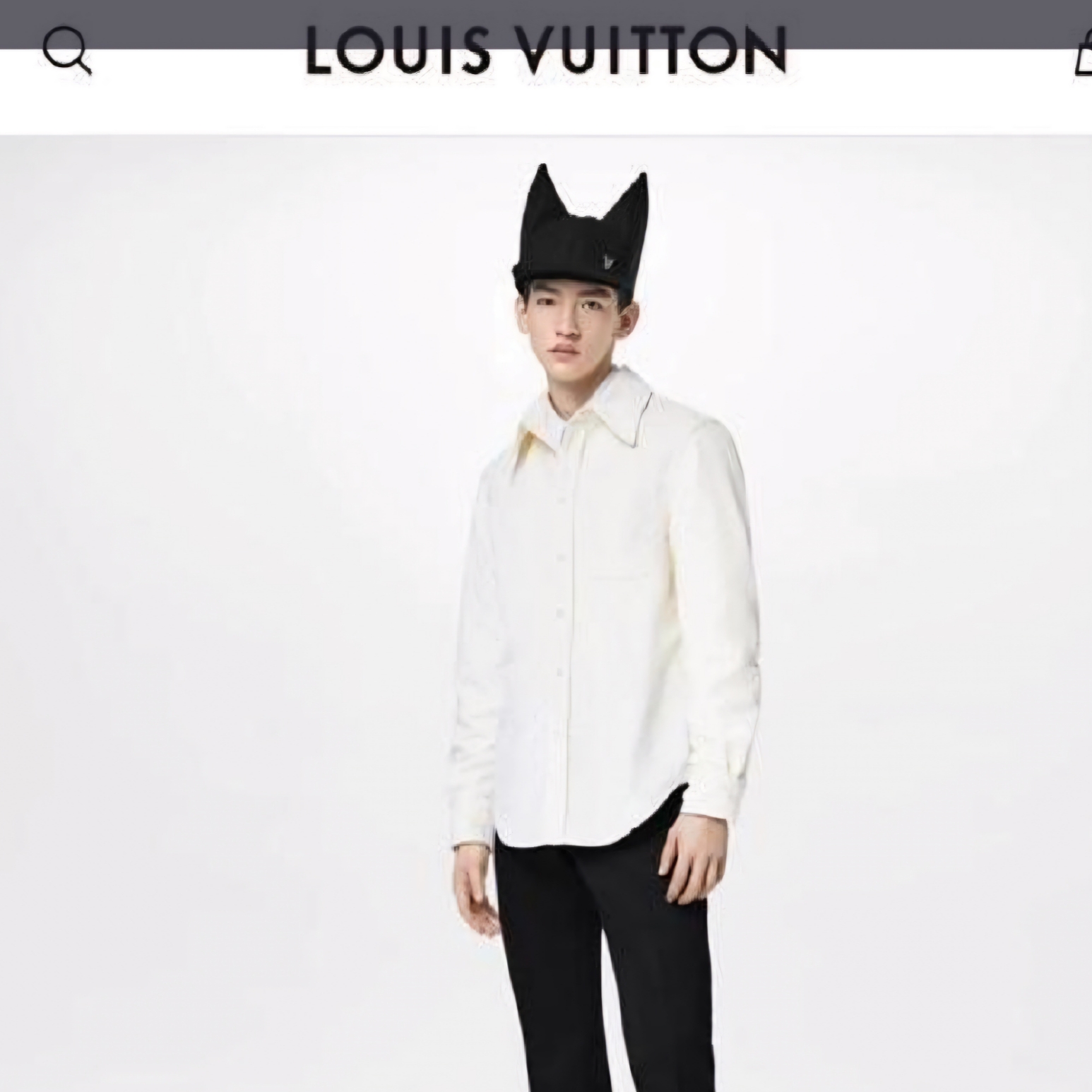 Louis Vuitton Classic Shirt White 착용 스타일