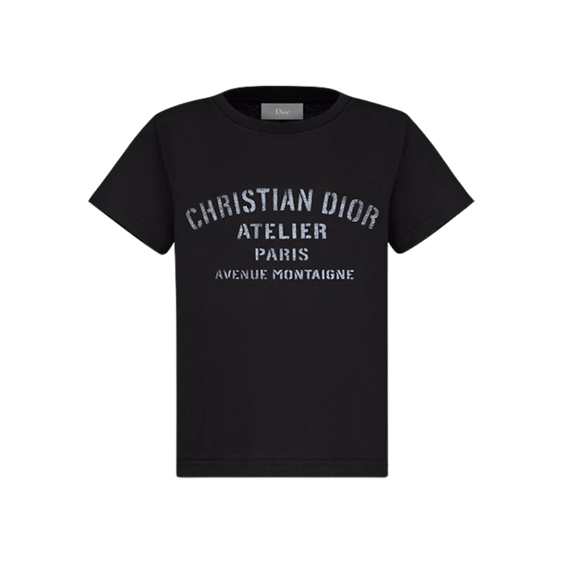 (Kids) Dior Christian Atelier Cotton Jersey T-Shirt Black 상세 이미지 1