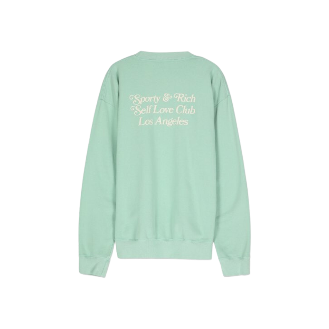 Sporty & Rich Self Love Club Sweatshirt Jade Cream 상세 이미지 1